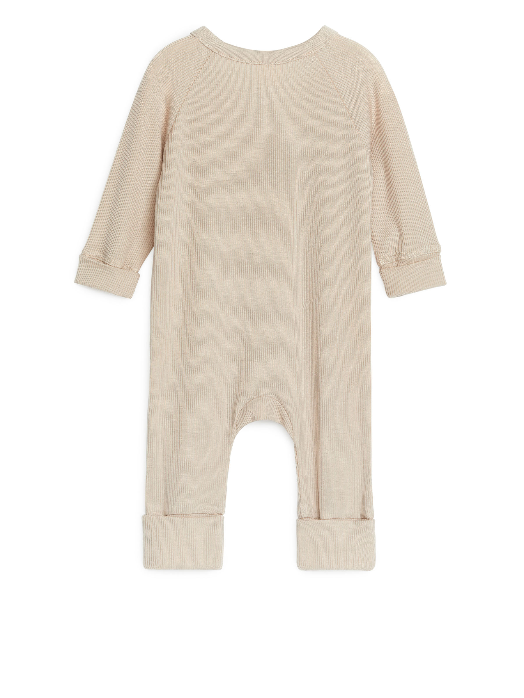Newborn Smooth Rib Pyjama - Beige - Regular fit - Children - StillMedia/DescriptiveStillLife - 2