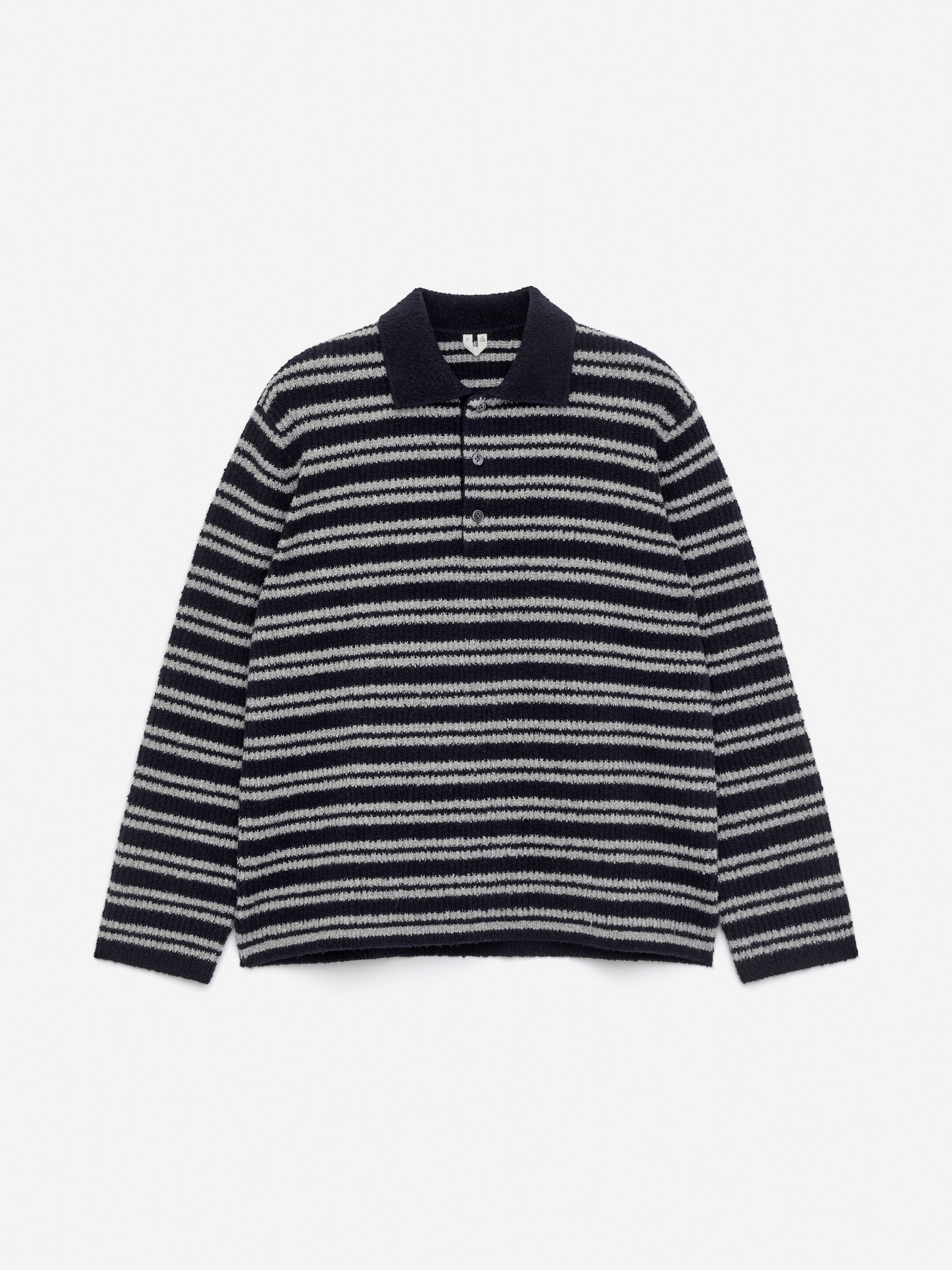 Zobraziť väčší obrázok: Pletený polo sveter - Tmavomodrá/smotanová - MUŽI | H&M SK 5