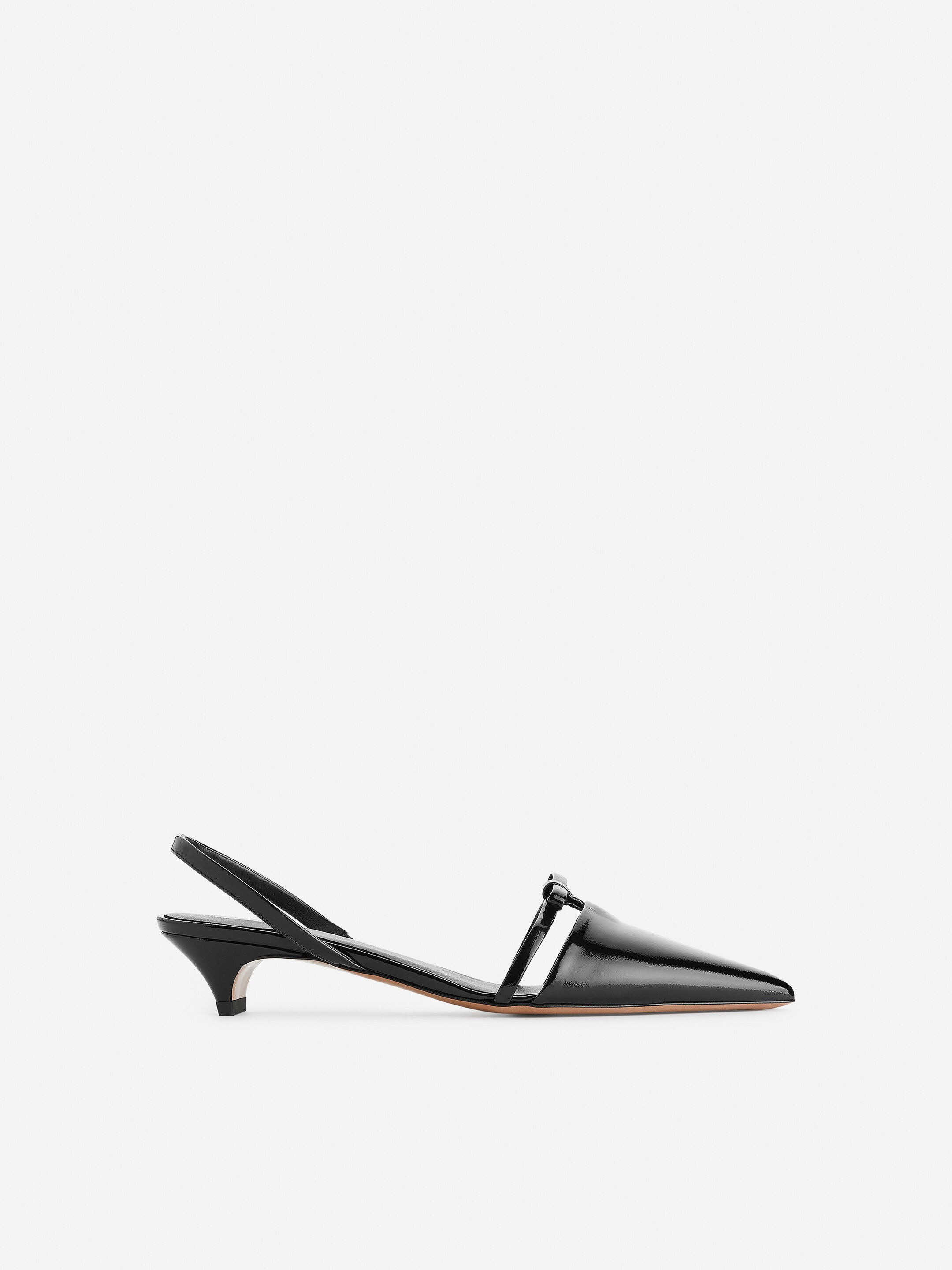Größeres Bild ansehen: Slingback-Lederpumps - Schwarz - Ladies | H&M DE 1