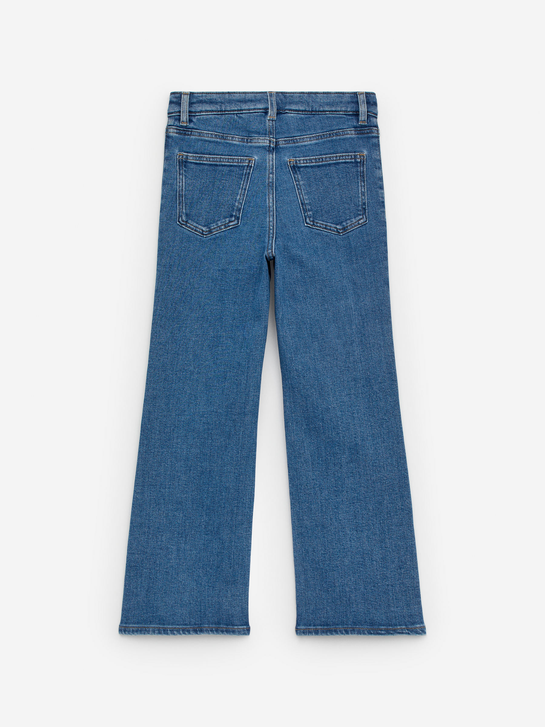 Flared Denim Trousers - Medium Blue - Regular fit - Children - StillMedia/DescriptiveStillLife - 1