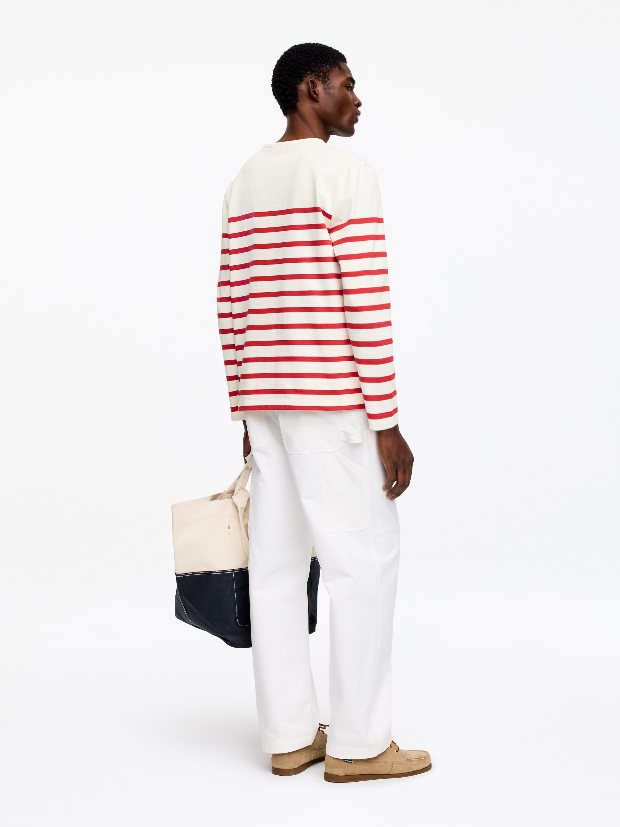 T-shirt à manches longues - Rouge/Blanc - Regular fit - Homme - StillMedia/Lookbook - 4