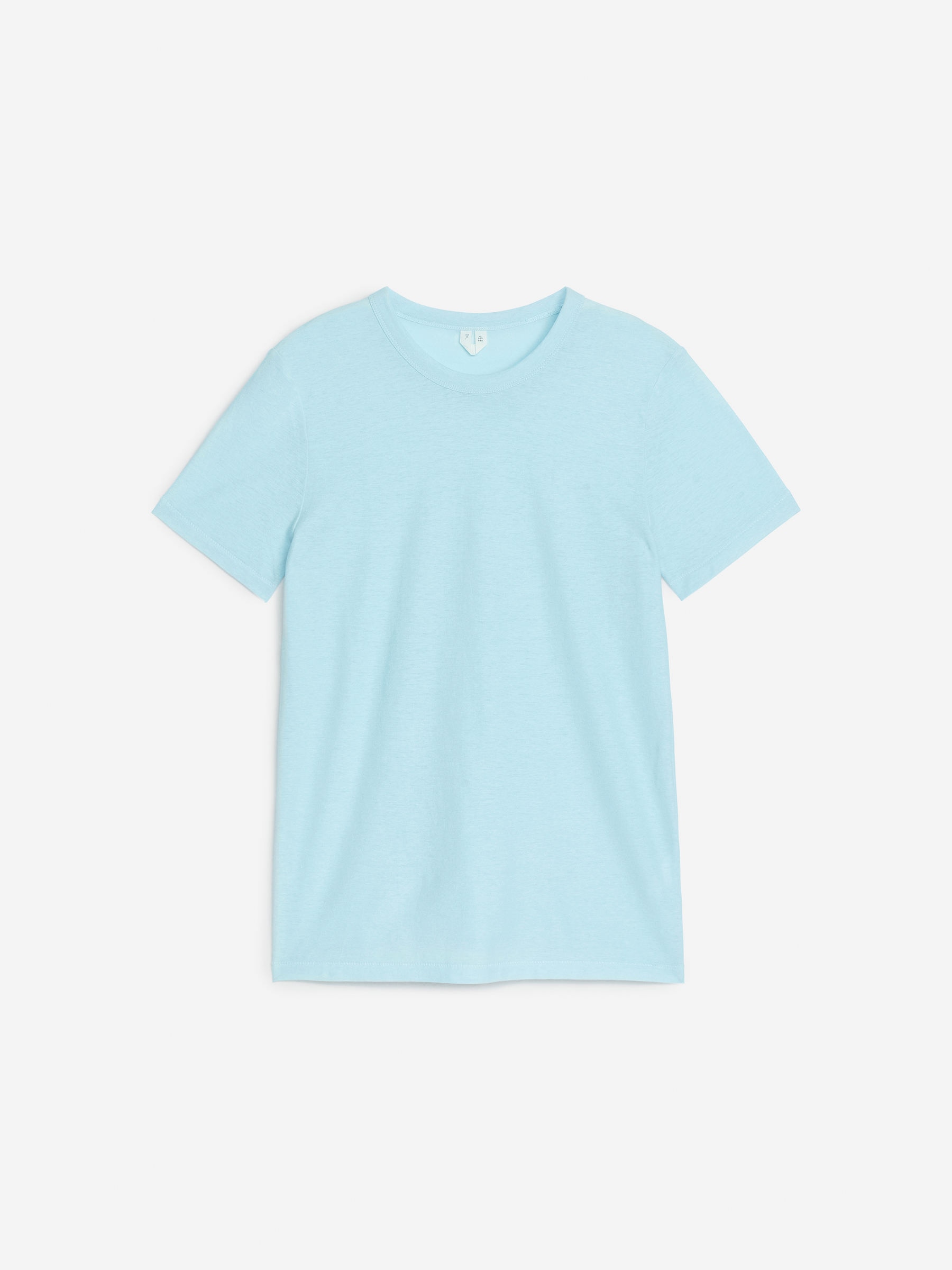 T-shirt en crêpe-Turquoise-12024