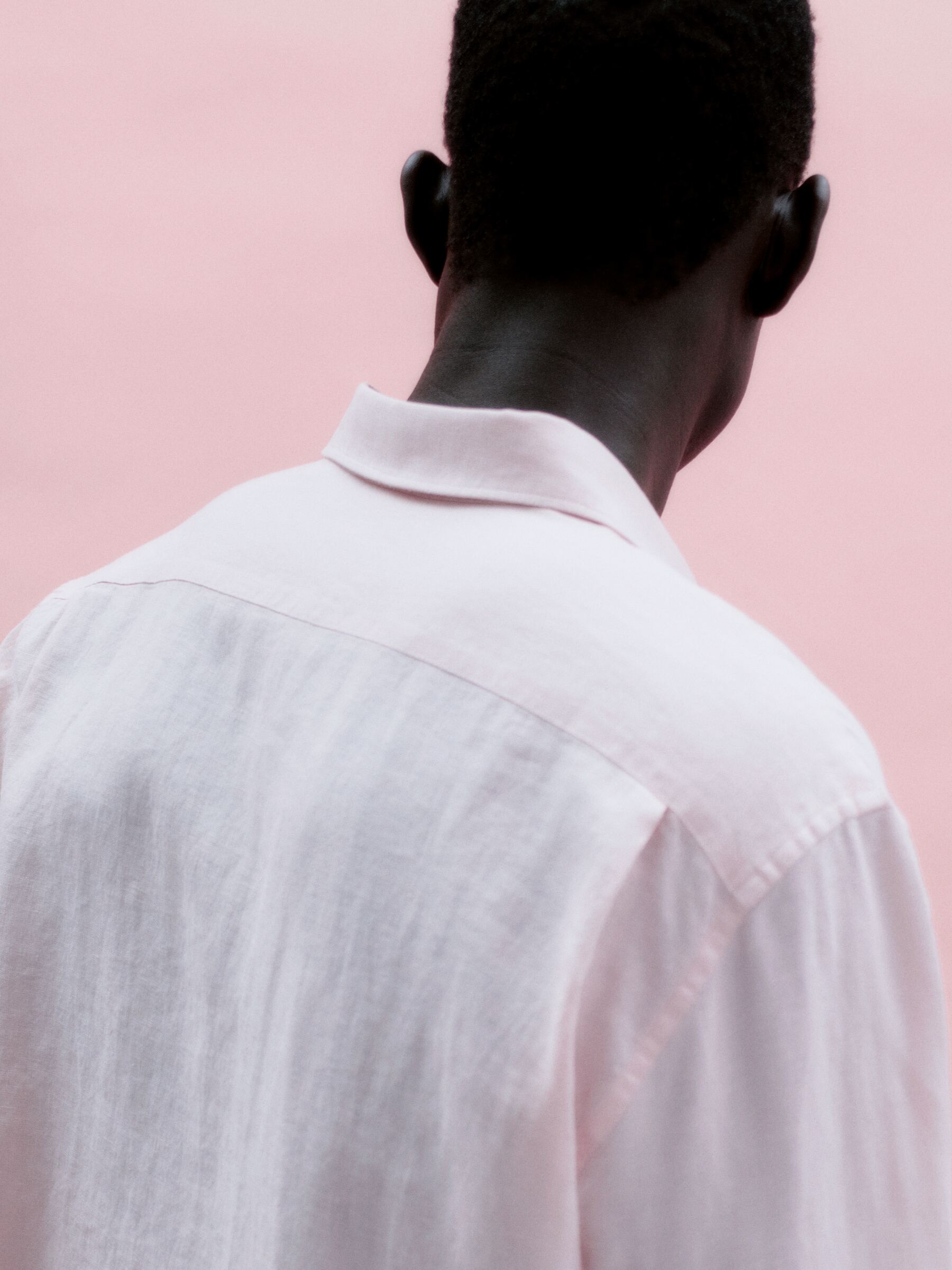 Regular Linen Shirt - Dusty Pink - Regular fit - Men - StillMedia/Environmental - 1