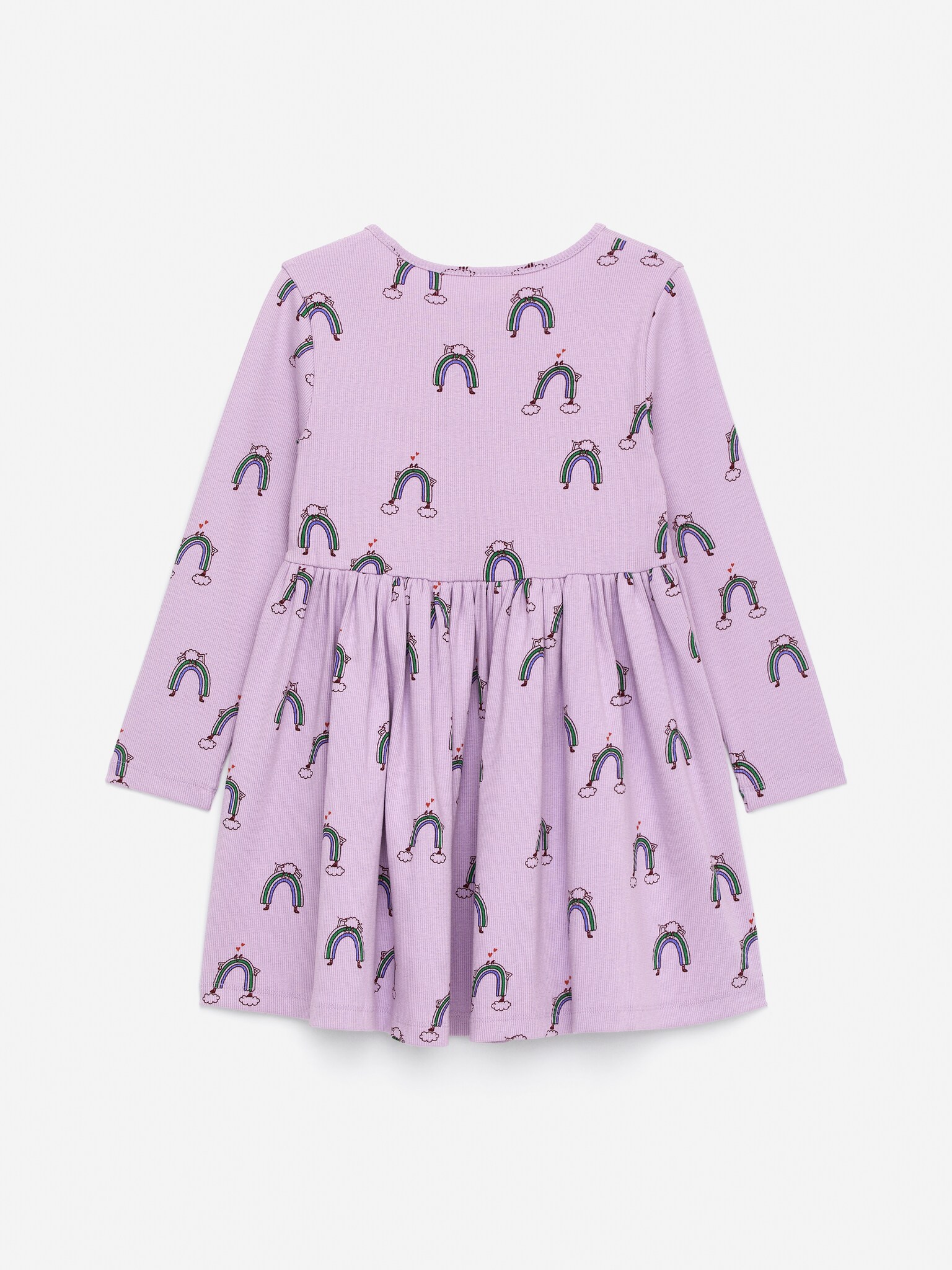 Cotton Rib Dress - Lilac - 3