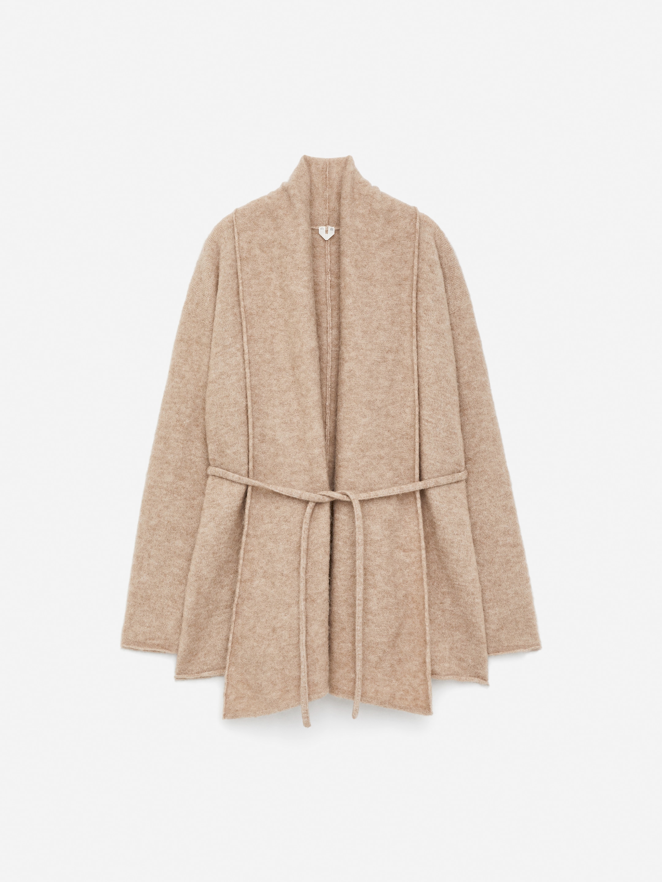 Alpaca-Wool Blend Cardigan - Beige Melange - Regular fit - Women - StillMedia/DescriptiveStillLife - 2