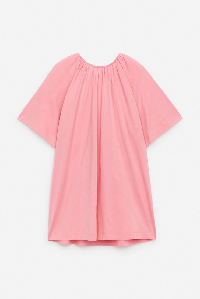 Open-Back Dress - Pink/Black - 1
