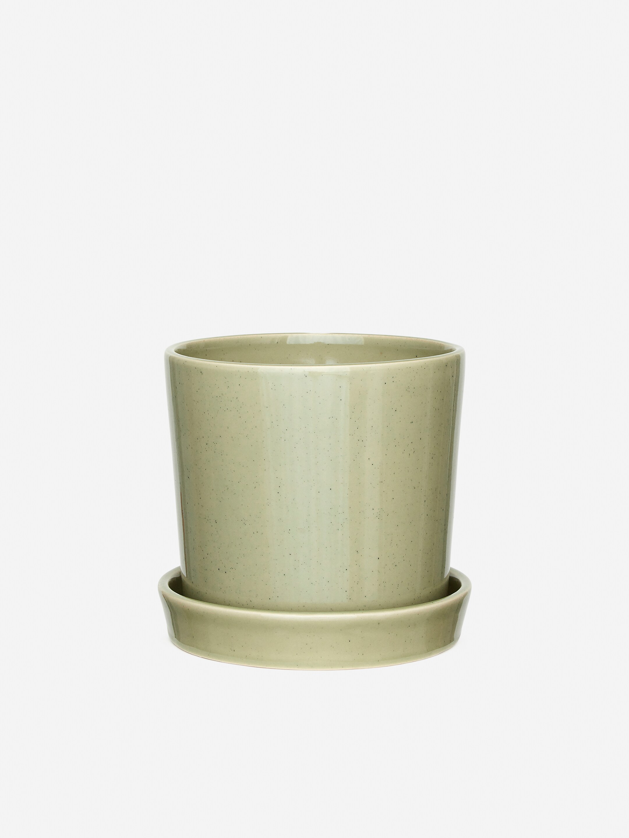View larger image: Stoneware Pot 18 cm - Green - Home All | H&M GB 1