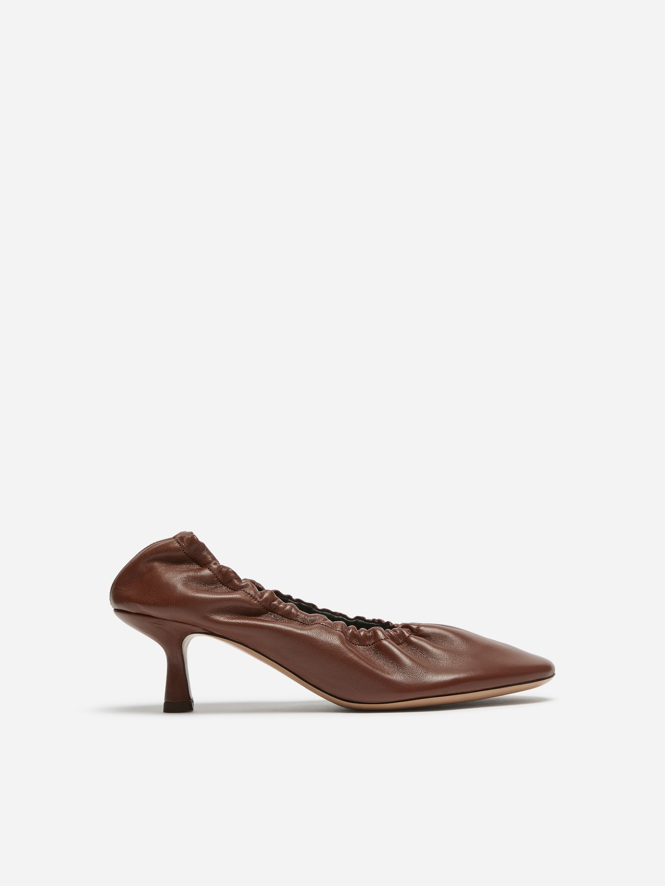 Geraffter Pumps - Dunkles Graubraun - women - StillMedia/DescriptiveStillLife - 4