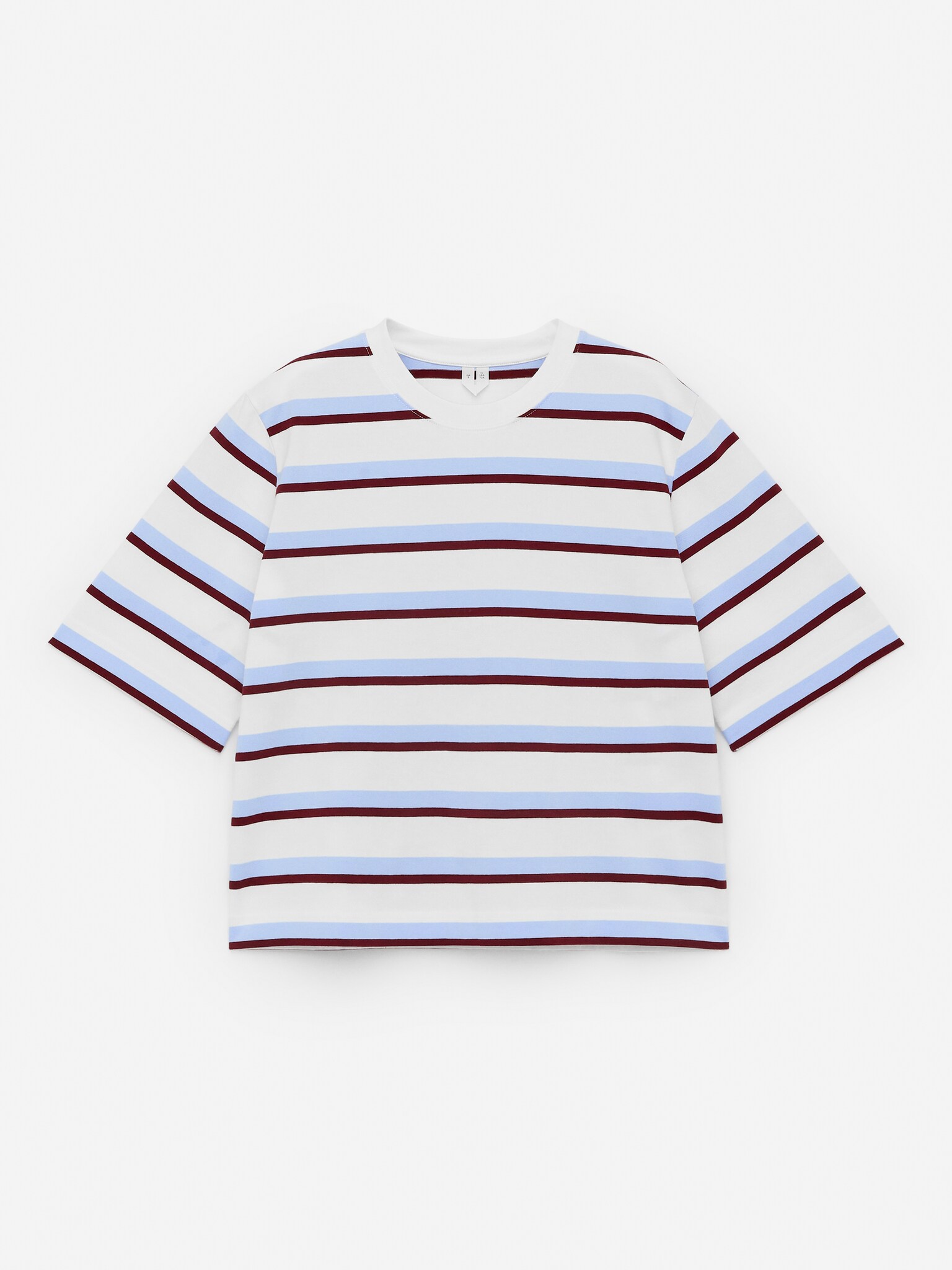 ALBA Boxy T-Shirt - Alb/Albastru/Roșu închis/Negru/Alb/Albastru/Lila