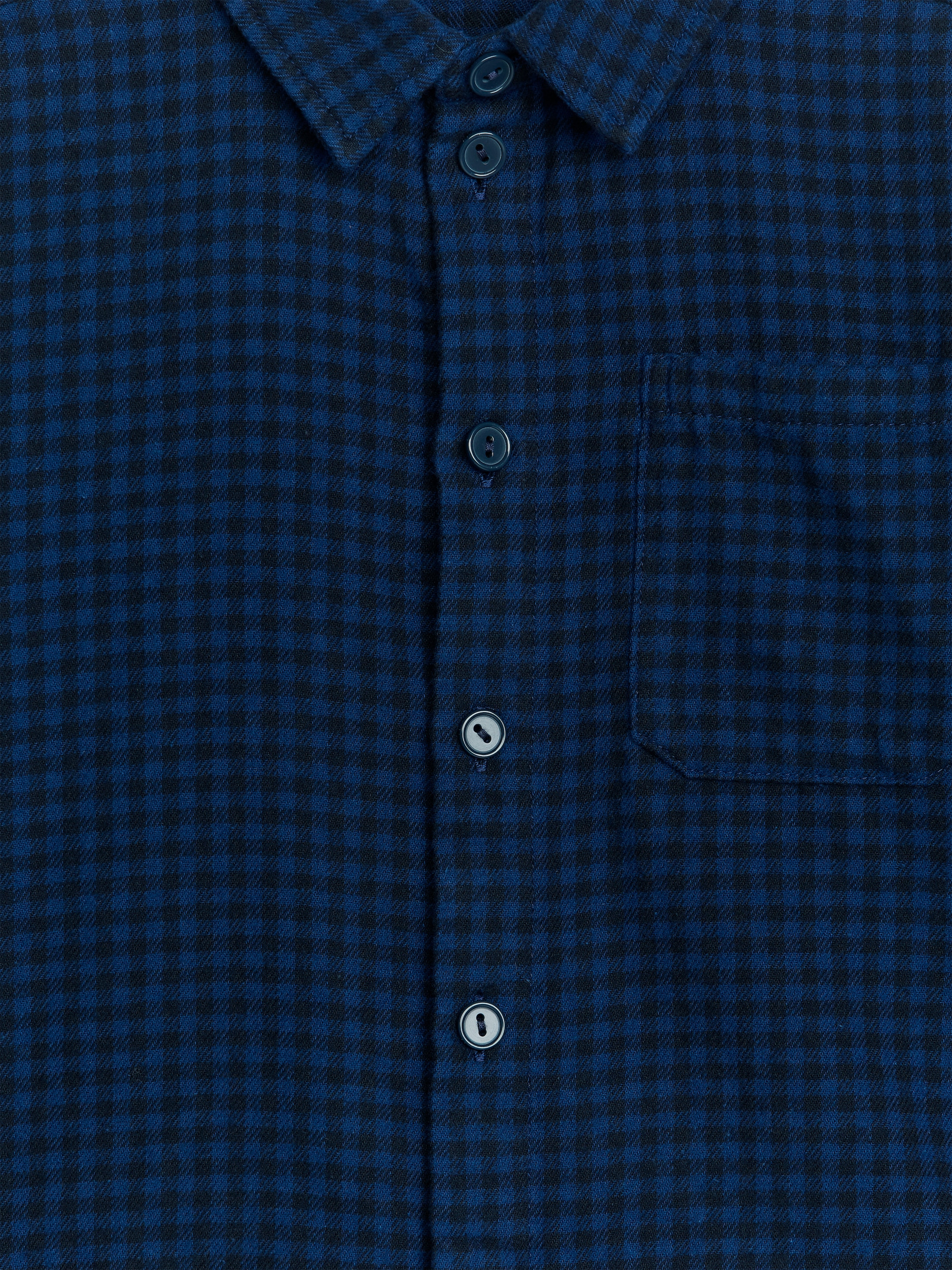 Camicia in flanella con motivo vichy - Blu/Nero - Regular fit - Children - StillMedia/DescriptiveDetail - 3