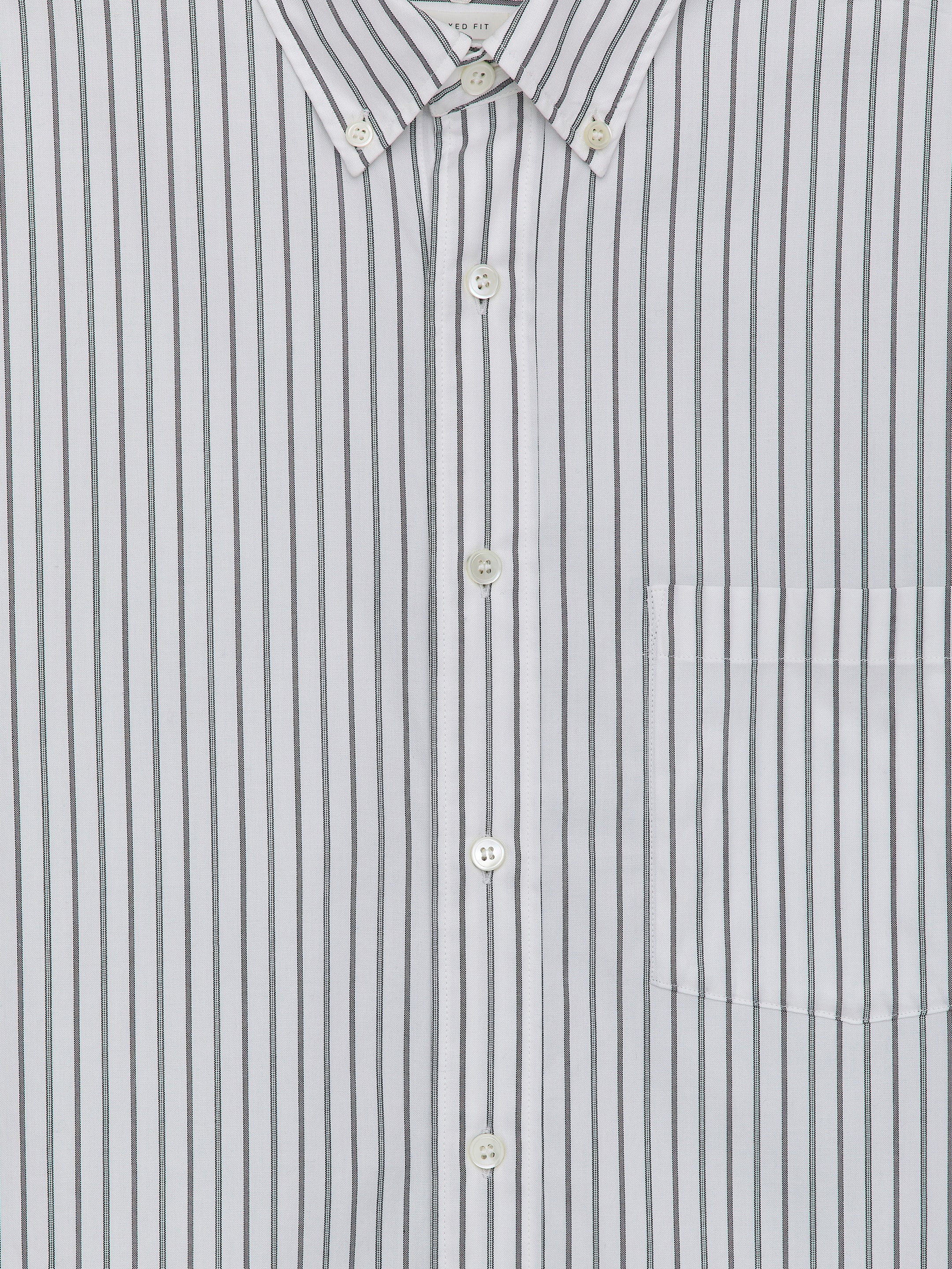 Chemise en popeline décontractée - Gris/Blanc - Relaxed fit - Homme - StillMedia/DescriptiveDetail - 2