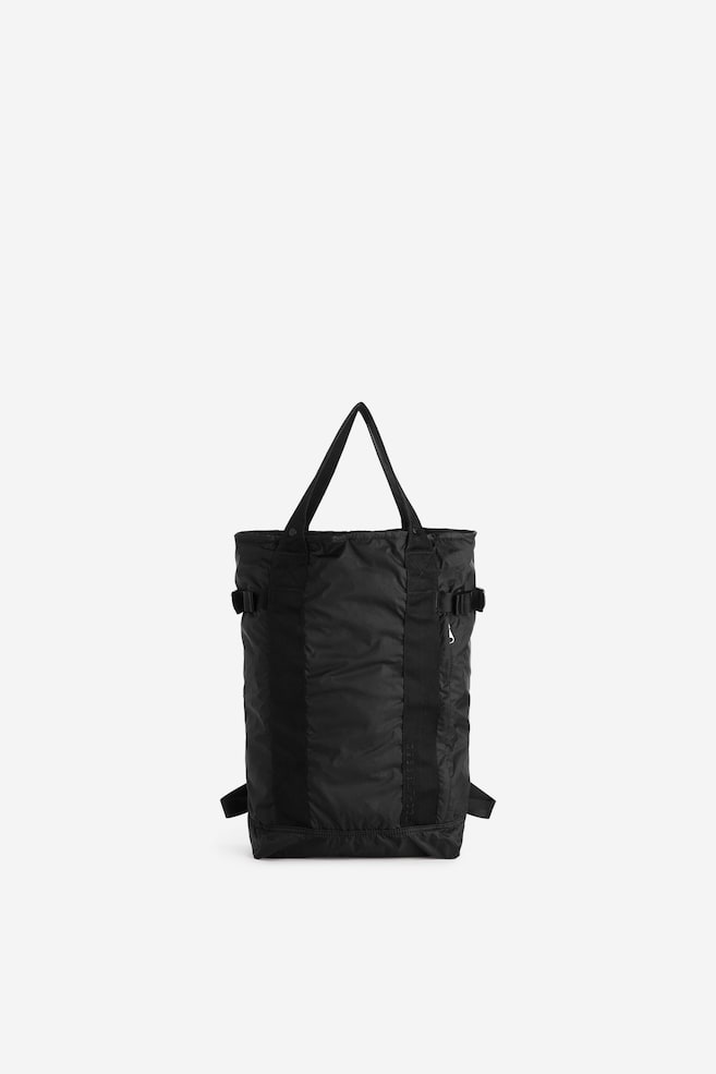 Sac à dos pliable deux fonctions - Noir - 1