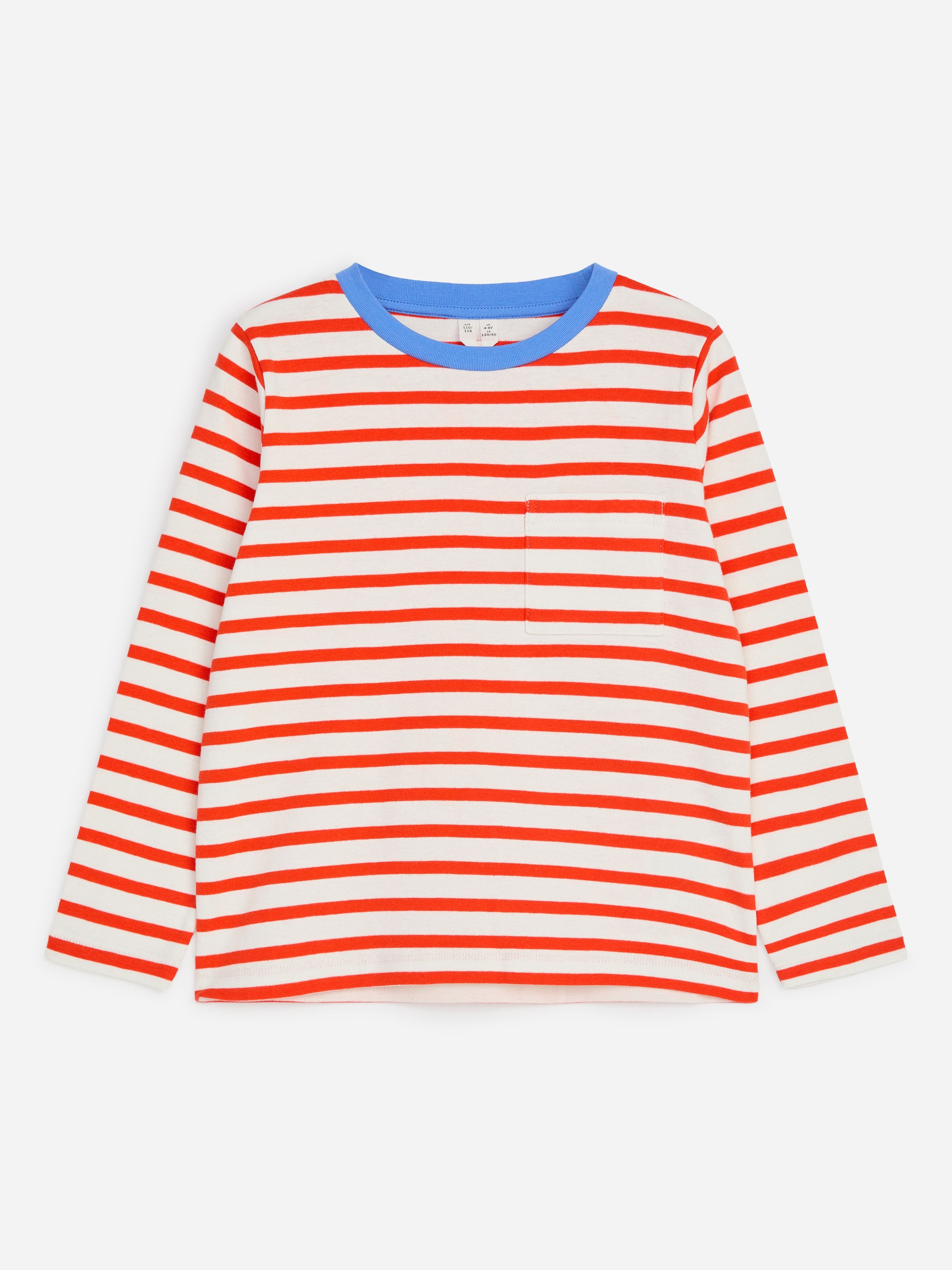 T-shirt à manches longues-Blue-20914