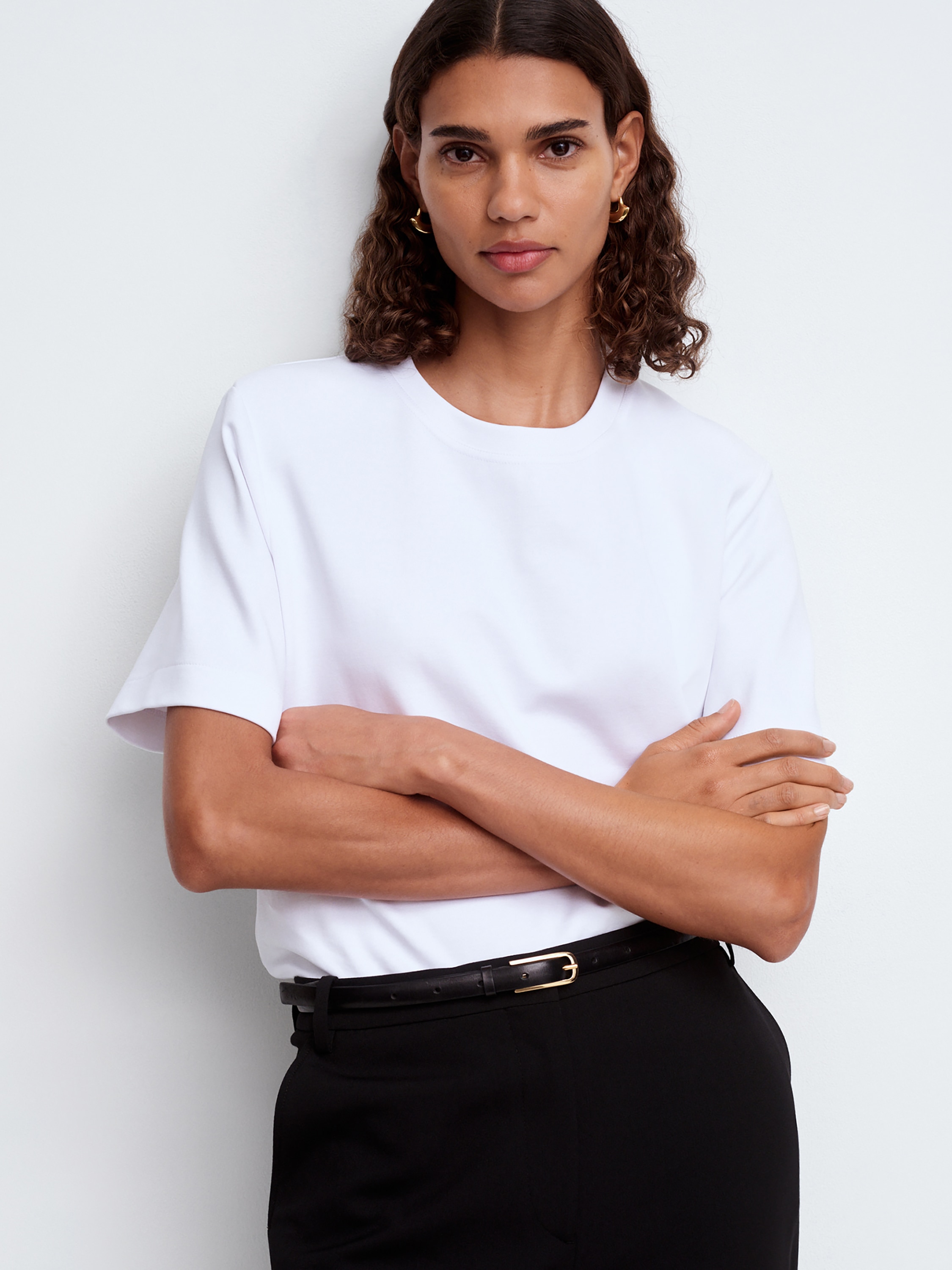 Slim Tailored Trousers – Black – Women – ARKET EU