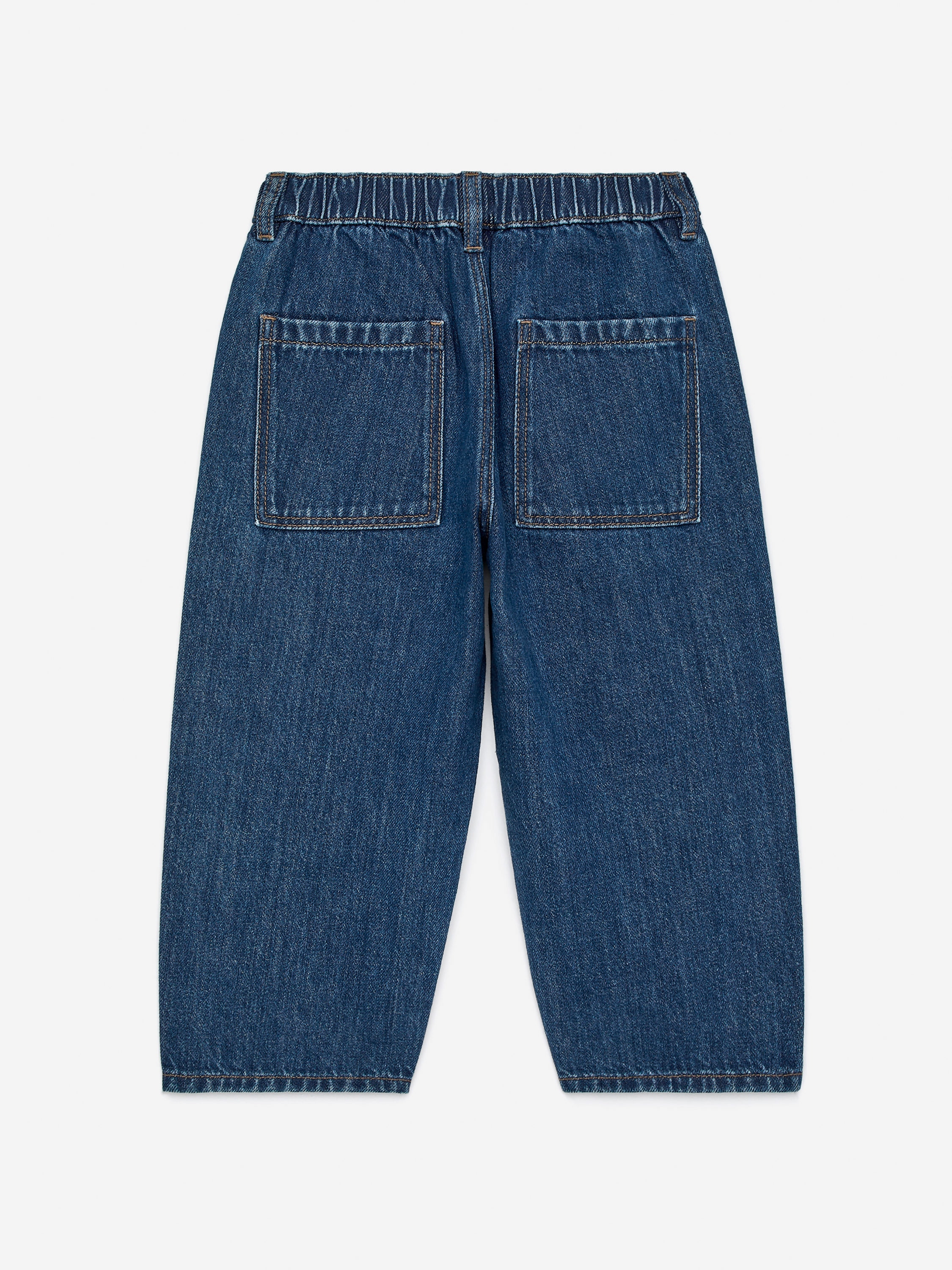 Washed Denim Trousers - Dark Blue - Relaxed fit - Children - StillMedia/DescriptiveStillLife - 2