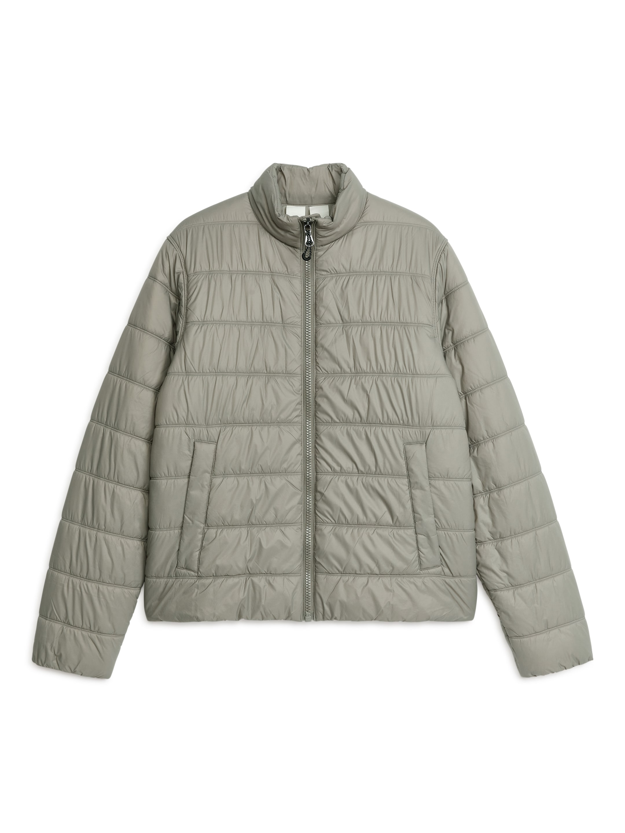 Quiltad linerjacka - Ljusbeige - Regular fit - Men - StillMedia/DescriptiveStillLife - 1