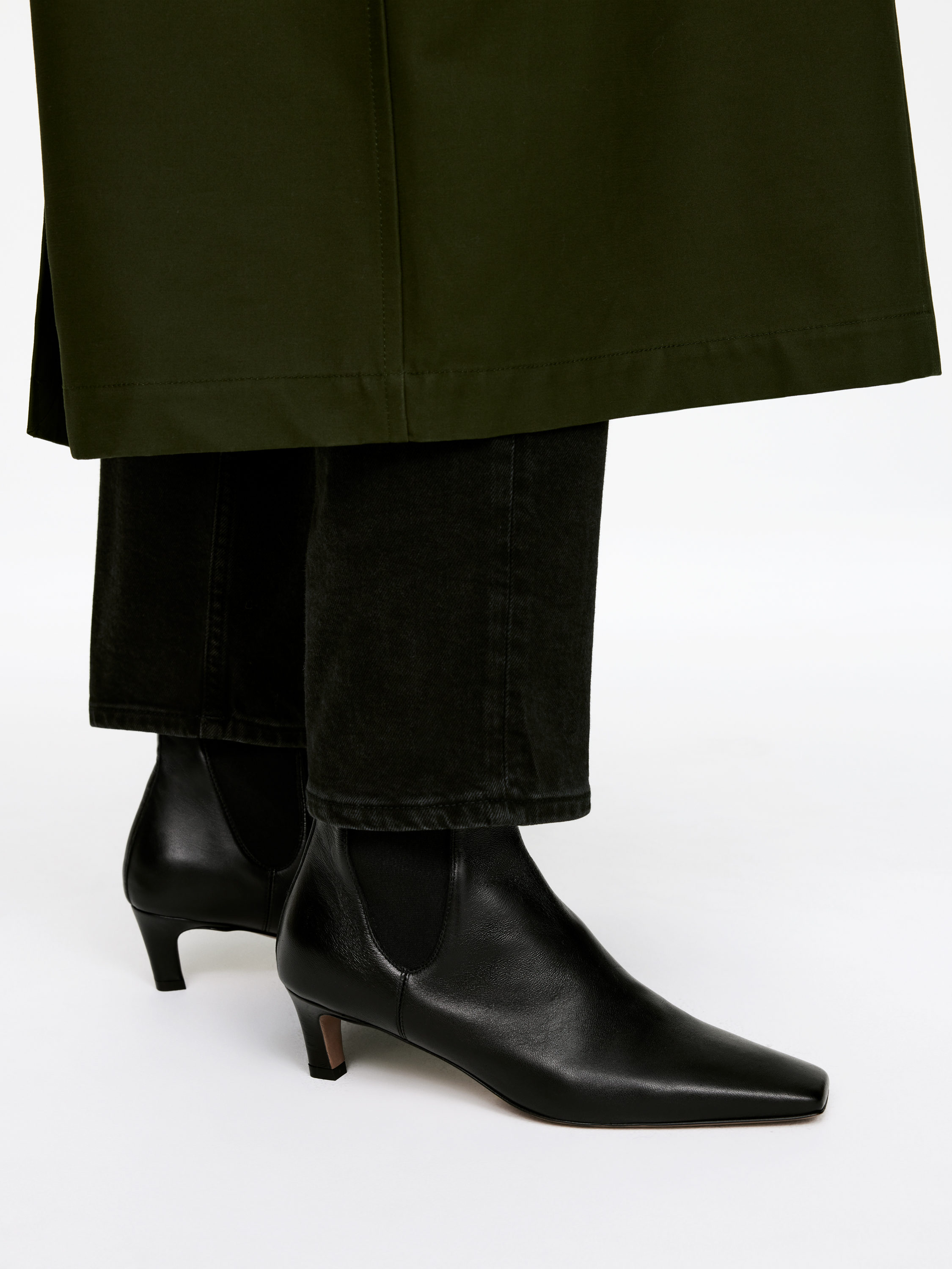 Square-Toe Ankle Boots - Black - Women - StillMedia/Lookbook - 6