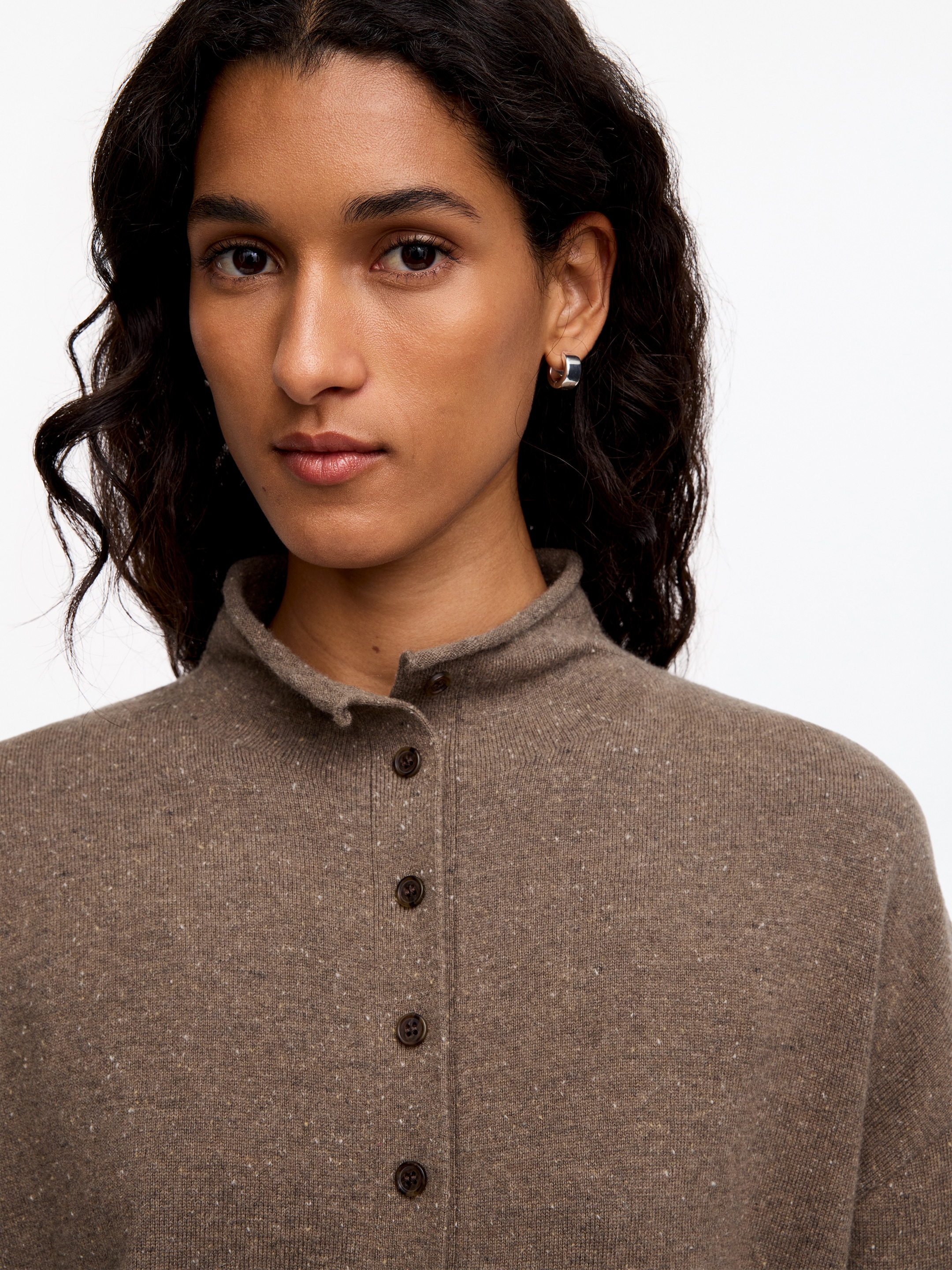Strickjacke aus Merinowolle - Graubraun - Regular Fit - women - StillMedia/Lookbook - 5