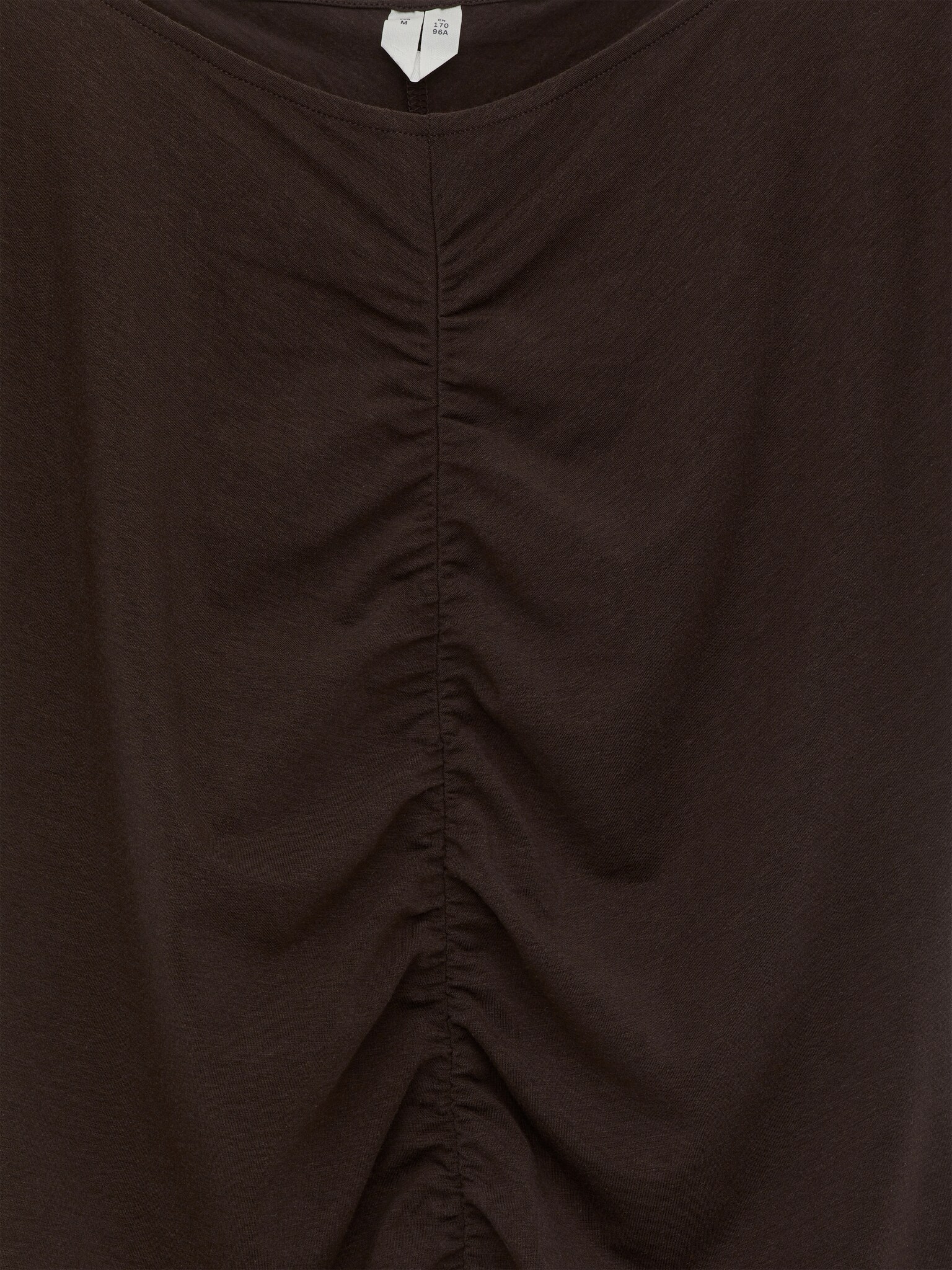 Gerafftes Oberteil - Dunkelbraun - 5