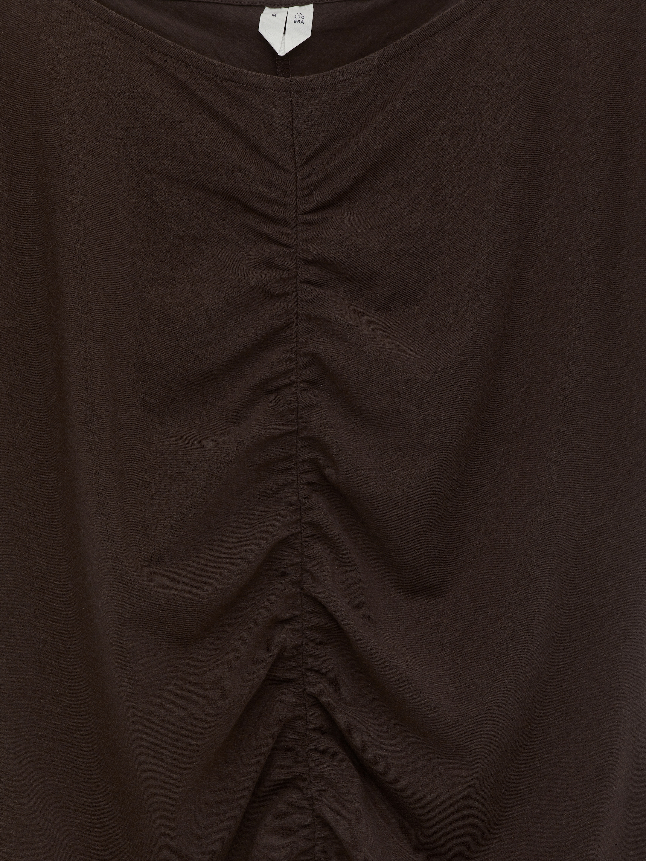 Grösseres Bild ansehen: Gerafftes Oberteil - Dunkelbraun - DAMEN | H&M CH 6