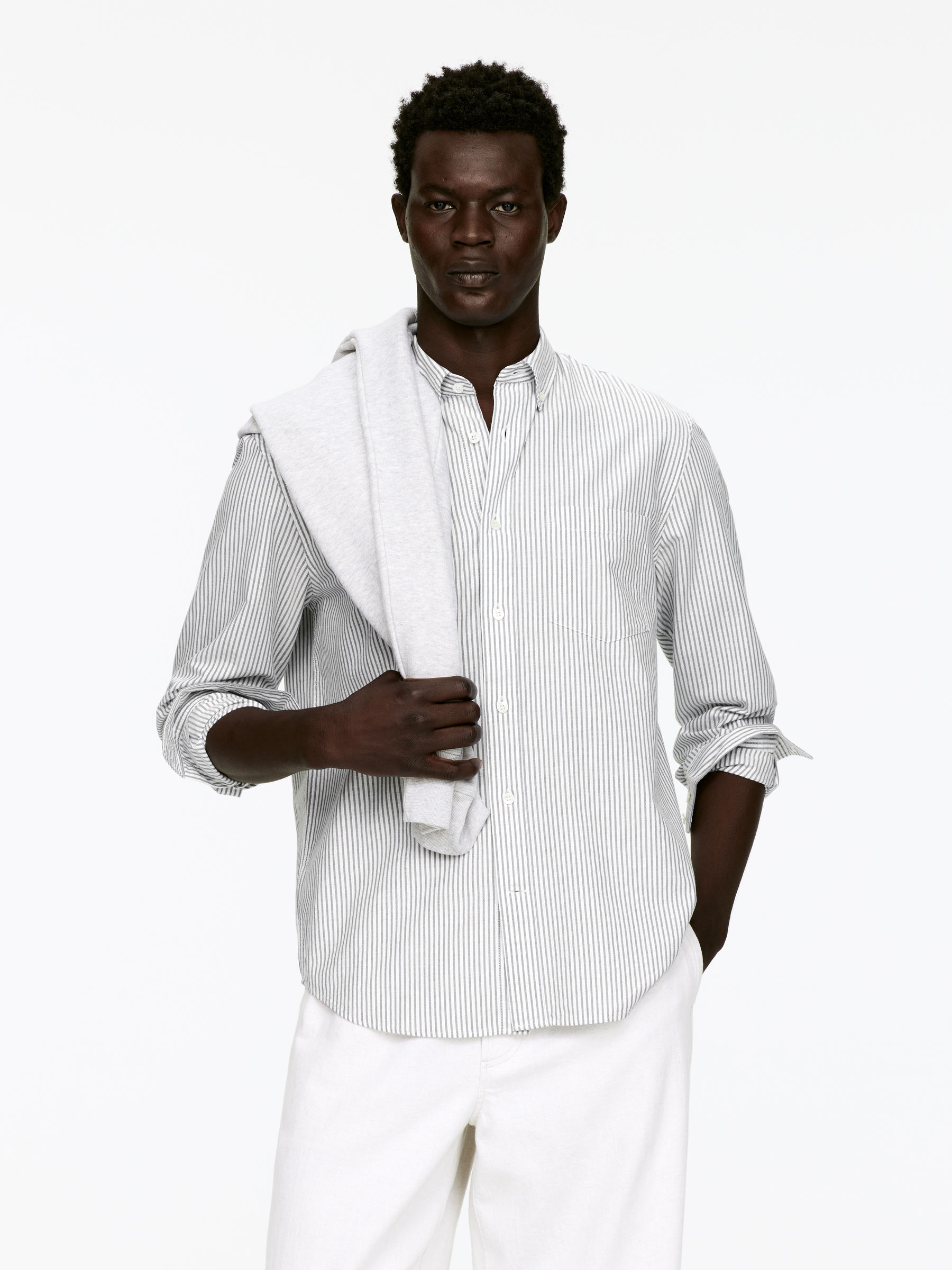 Oxford Shirt-#5E5C5B-16027