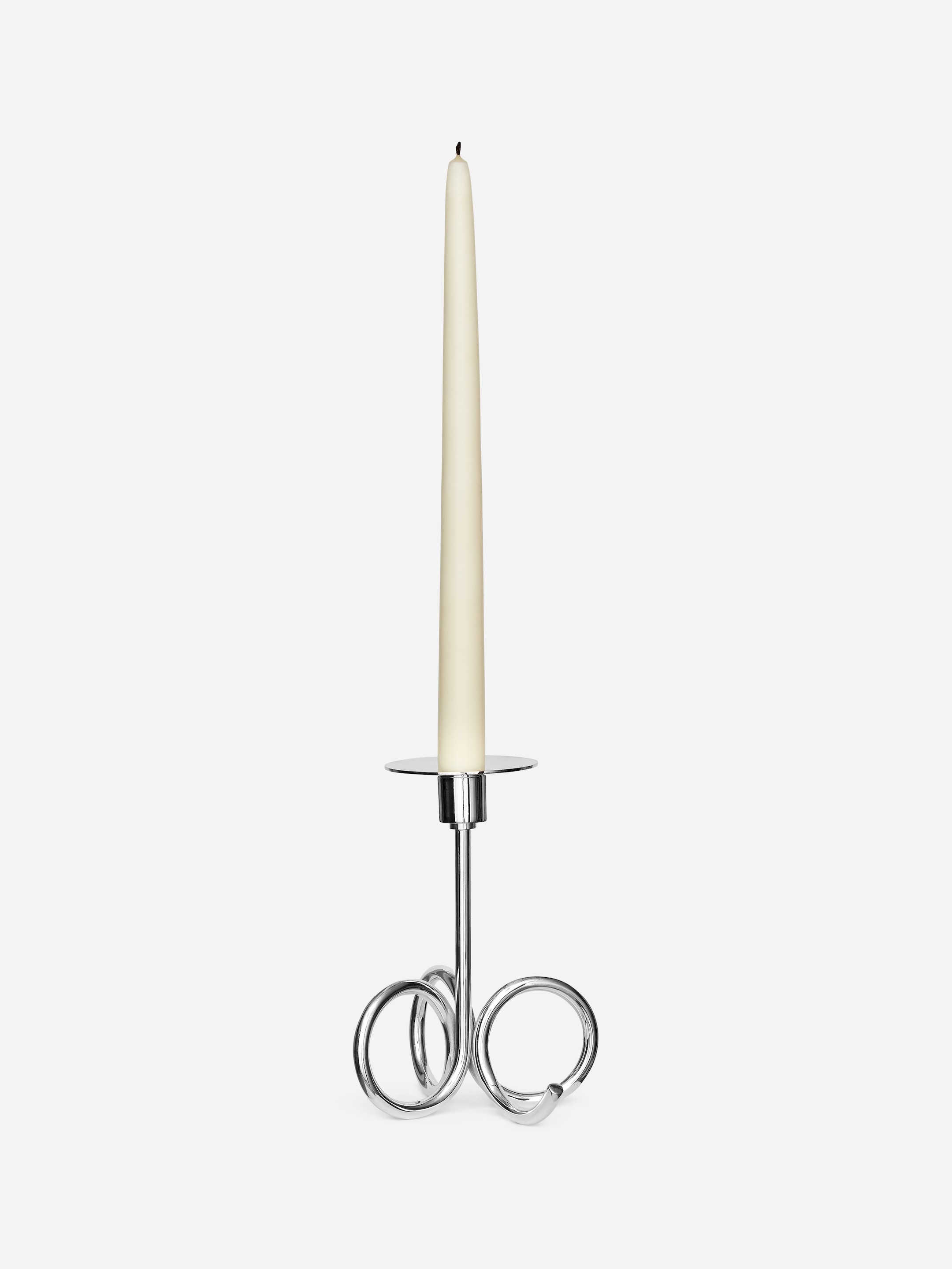 Silver-Plated Candle Holder - Silver - Homeware - StillMedia/DescriptiveDetail - 2