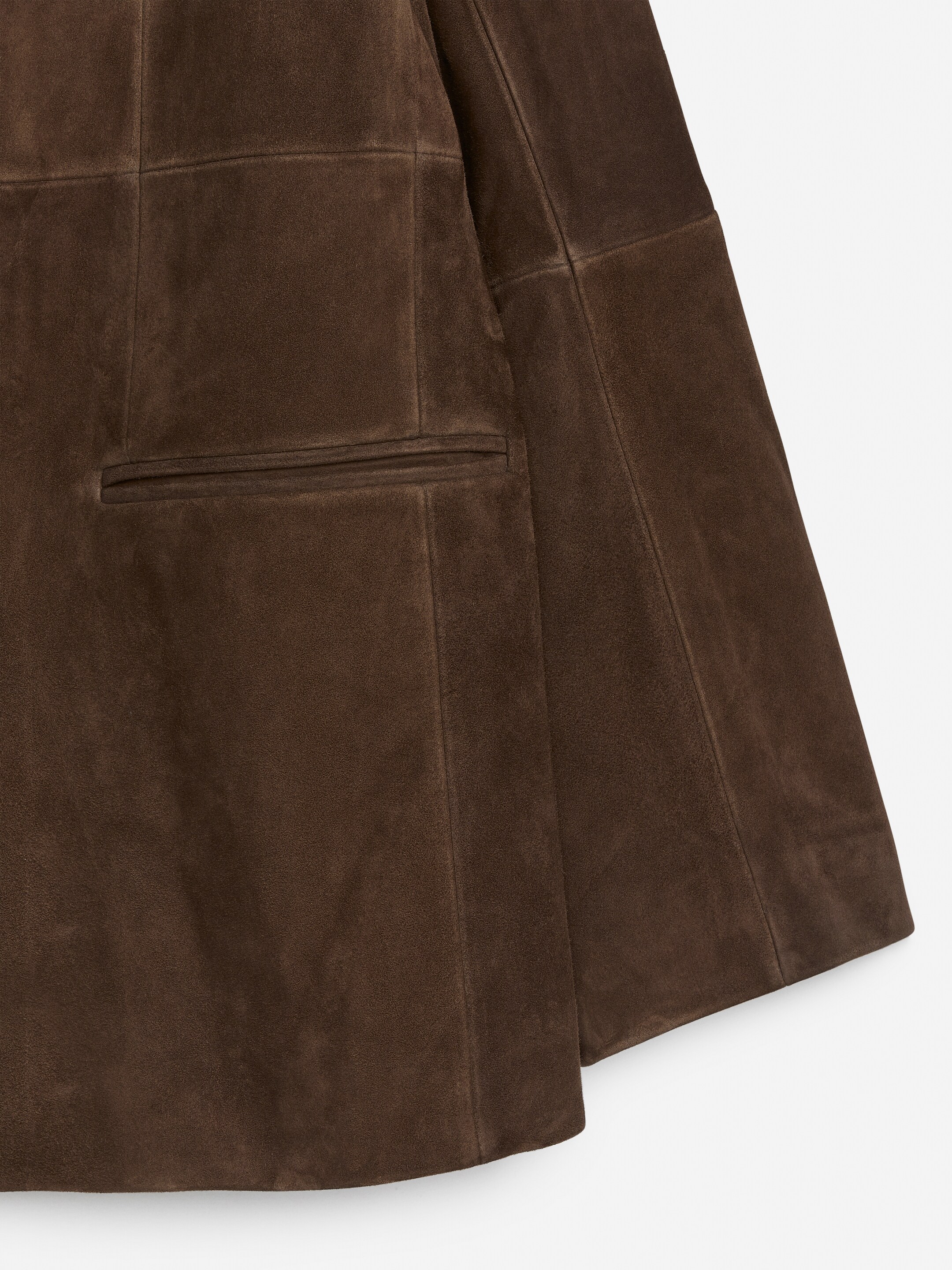 Relaxed Suede Blazer - Dark Brown - Relaxed fit - Women - StillMedia/DescriptiveDetail - 3