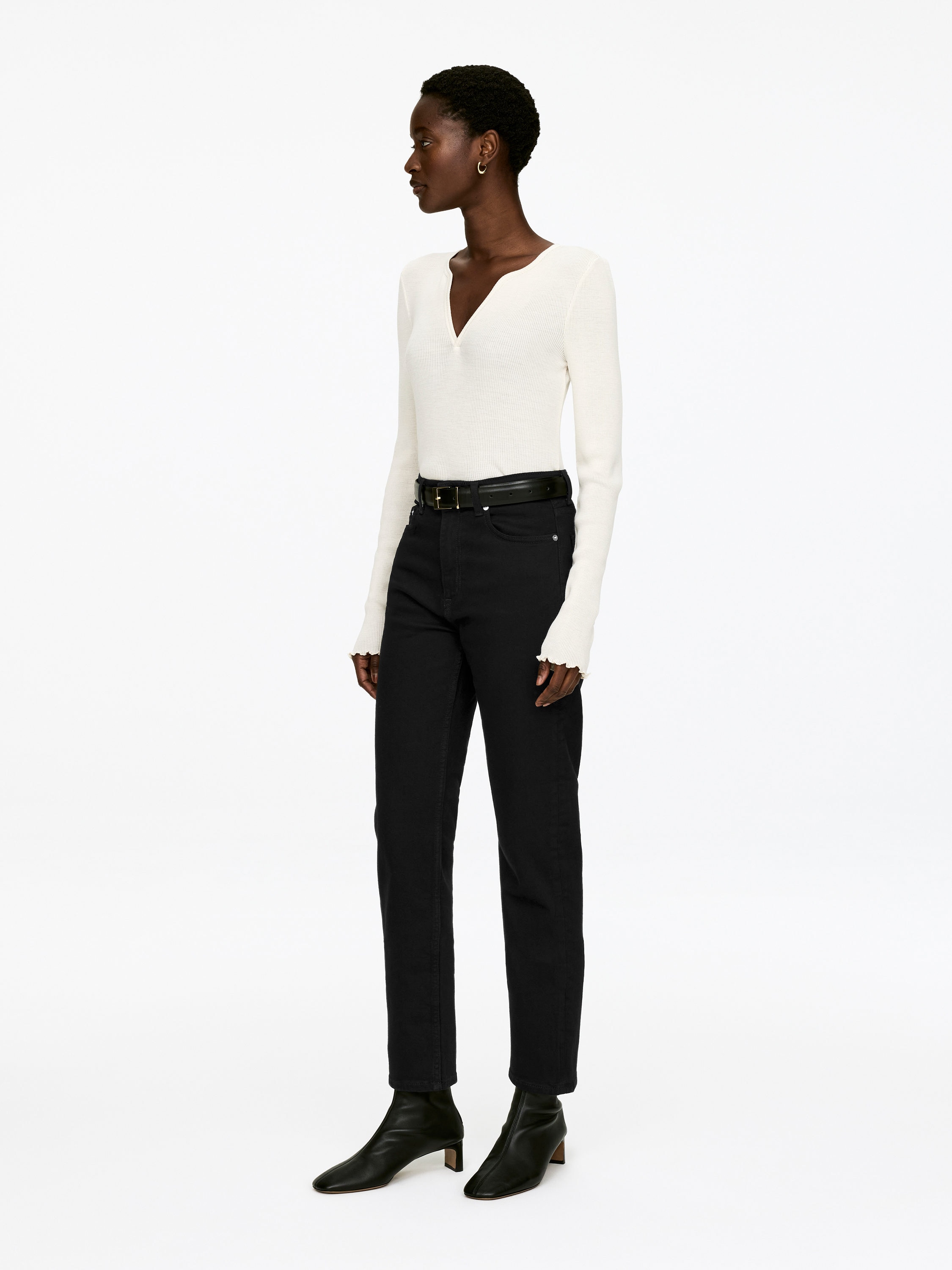 JADE CROPPED Slim Jeans - Black - Slim fit - Women - StillMedia/Lookbook - 12