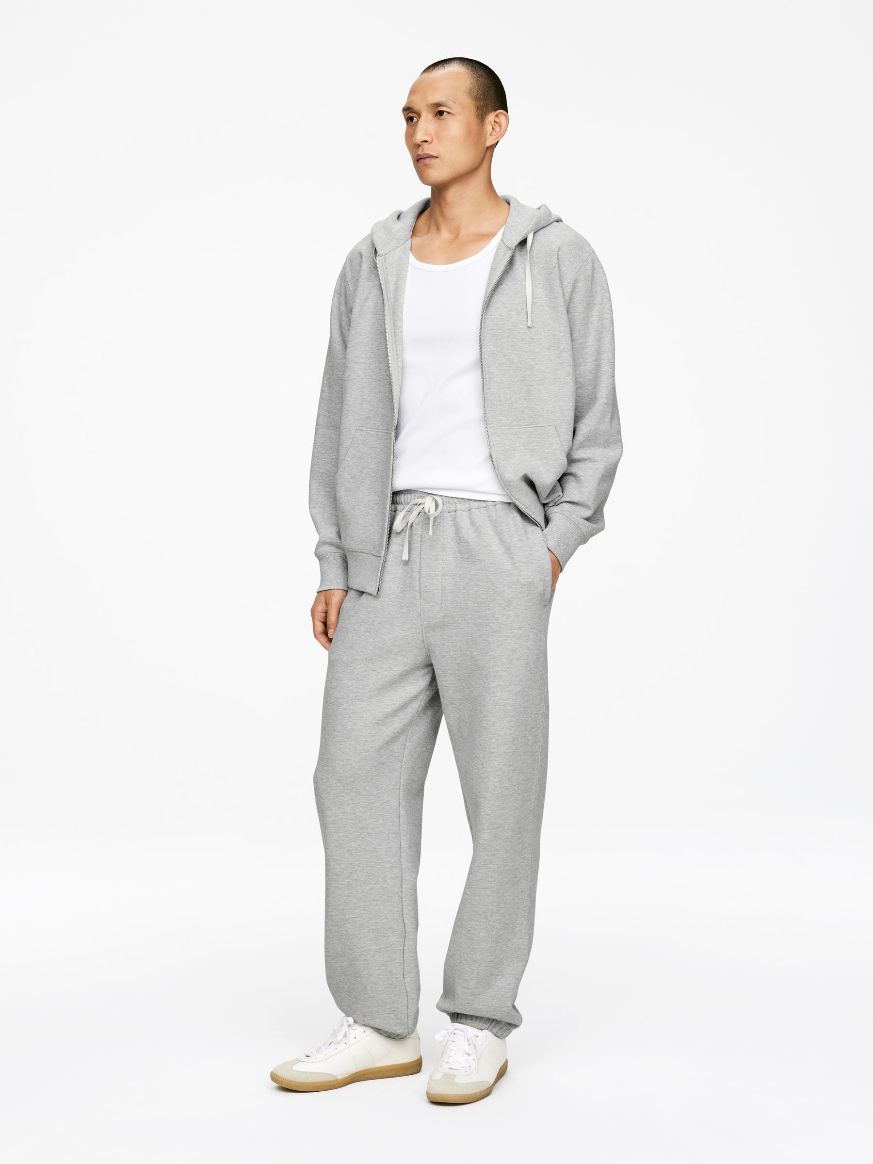 Geripptes Tanktop, 2er-Pack - Weiß - Regular Fit - Herren - StillMedia/Lookbook - 3