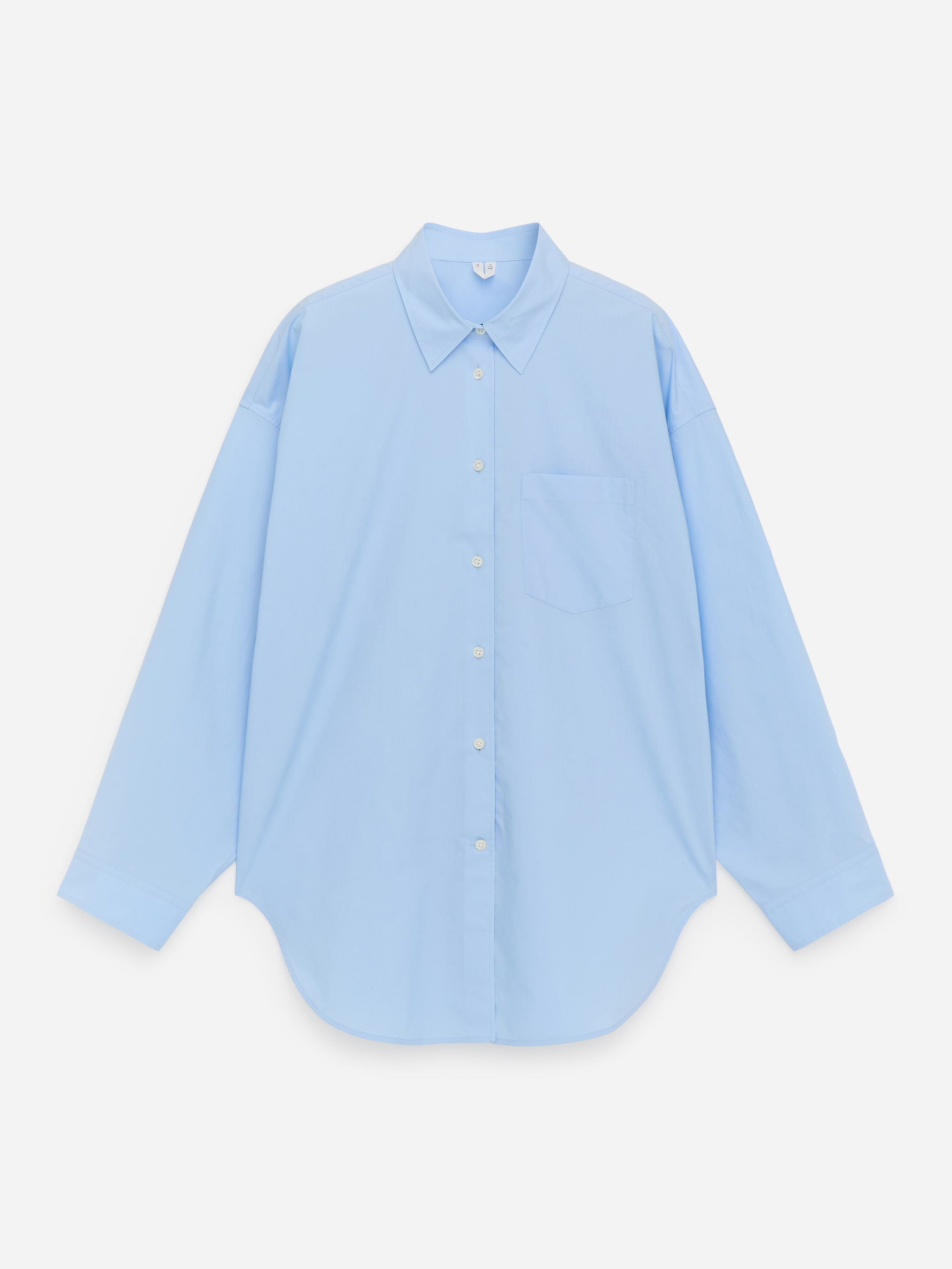 Oversized Shirt-Blue-18219