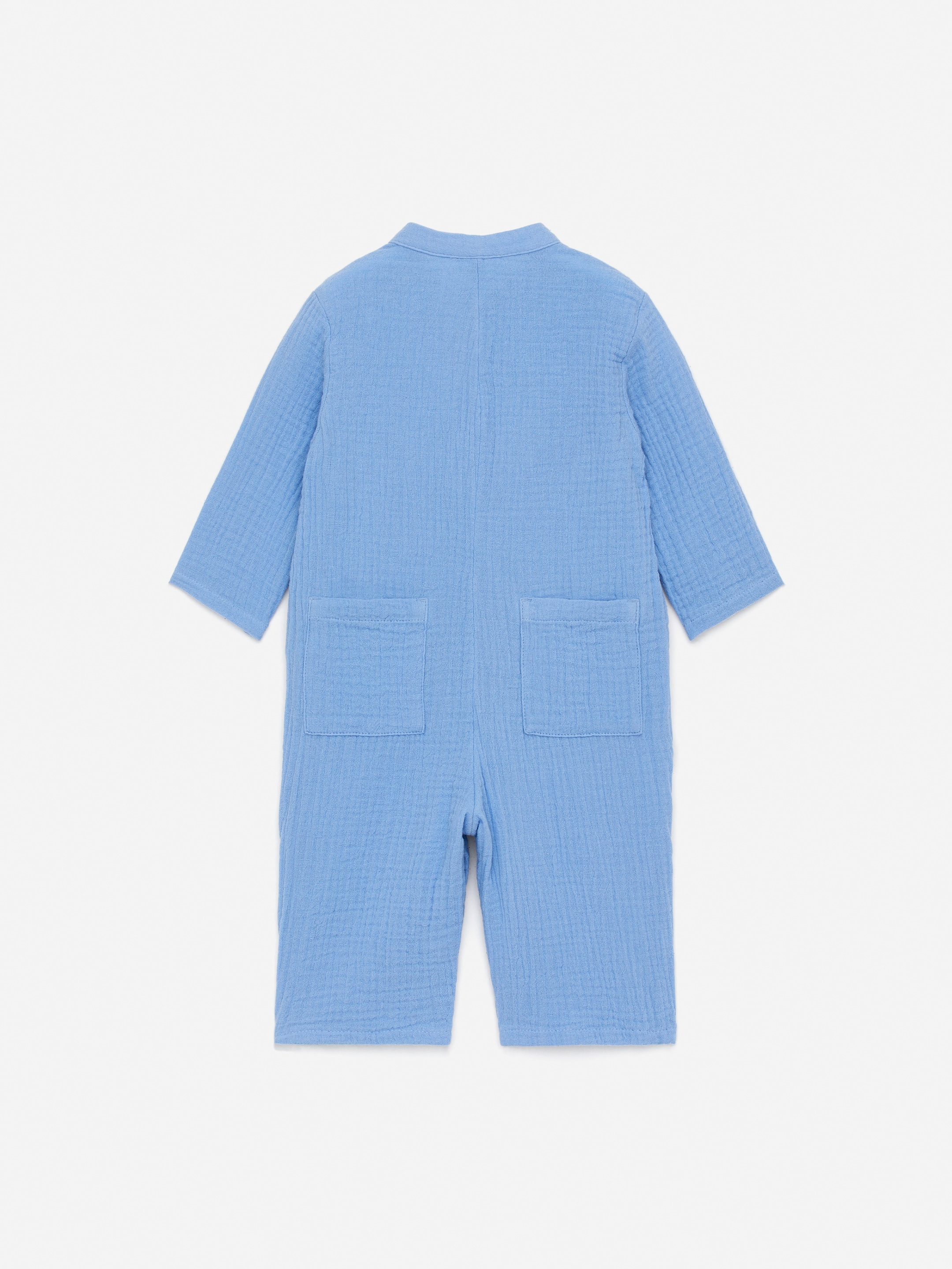 Zobraziť väčší obrázok: Bavlnený mušelínový overal - Modrá - DETI | H&M SK 2
