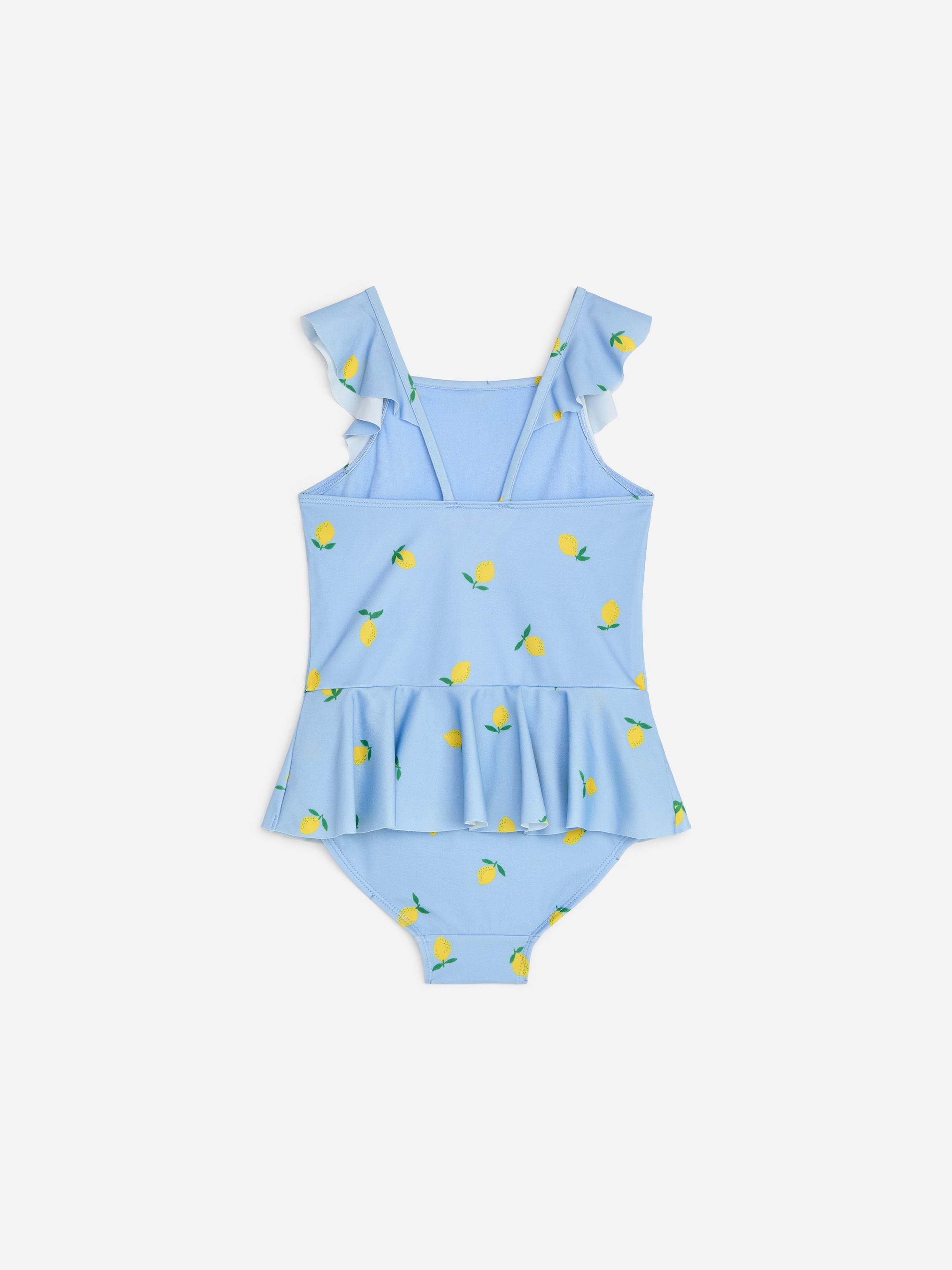 Frill Swimsuit - Blue/Lemons - Children - StillMedia/DescriptiveStillLife - 2