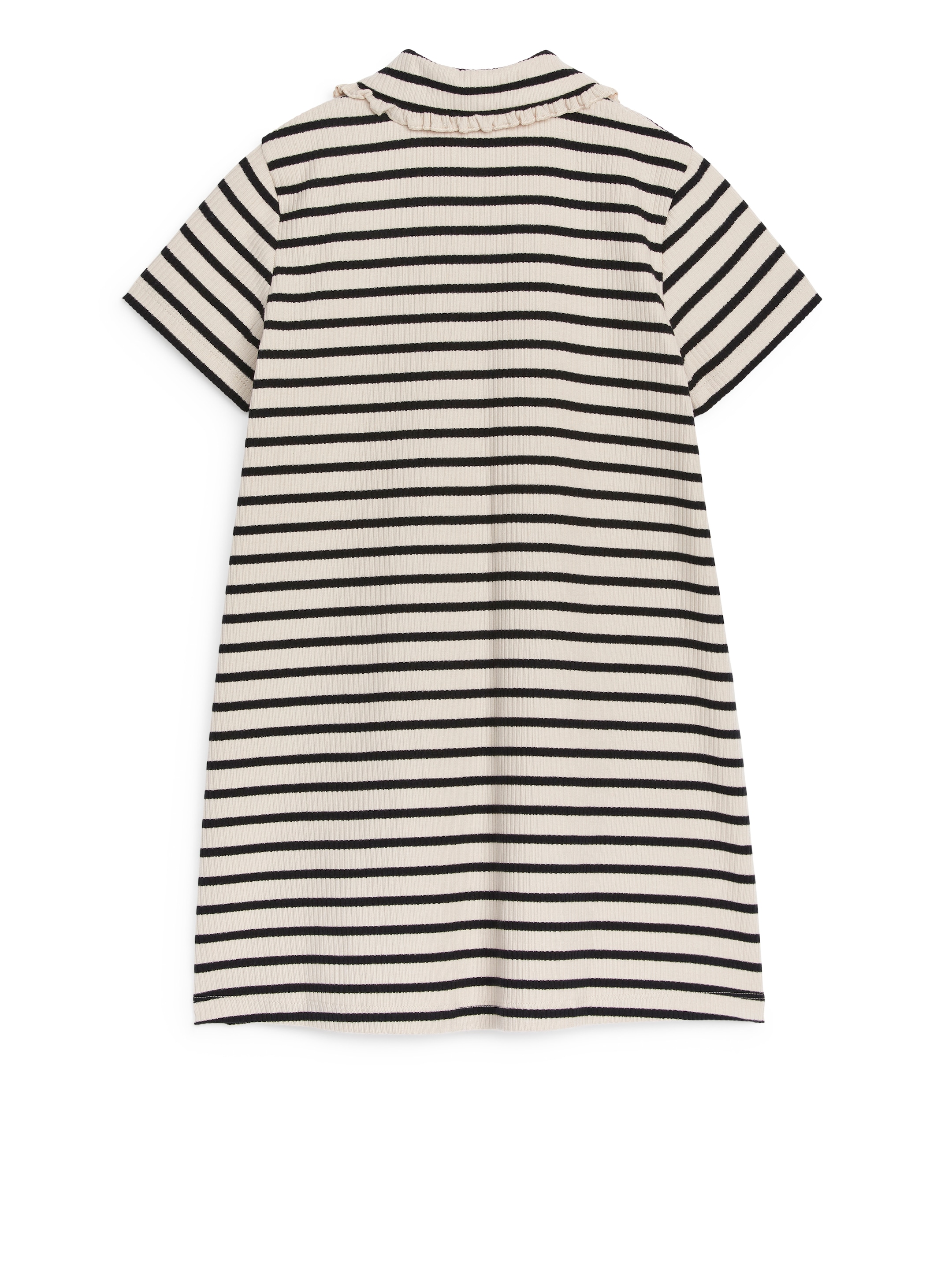 Klänning med volangkrage - Svart/off-white - Regular fit - Children - StillMedia/DescriptiveStillLife - 2