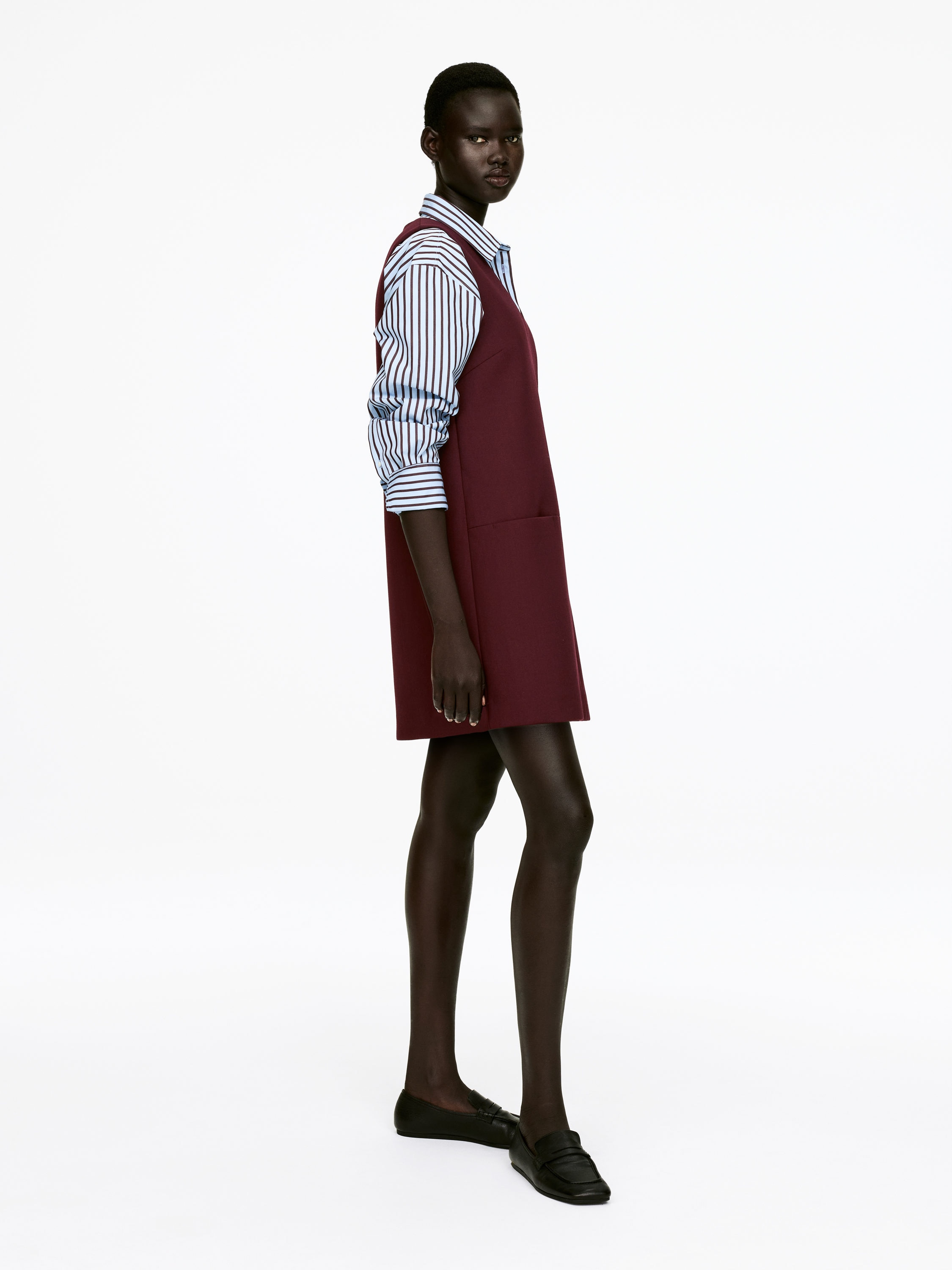 Wool-Blend Dress - Burgundy - Regular fit - Women - StillMedia/Lookbook - 3