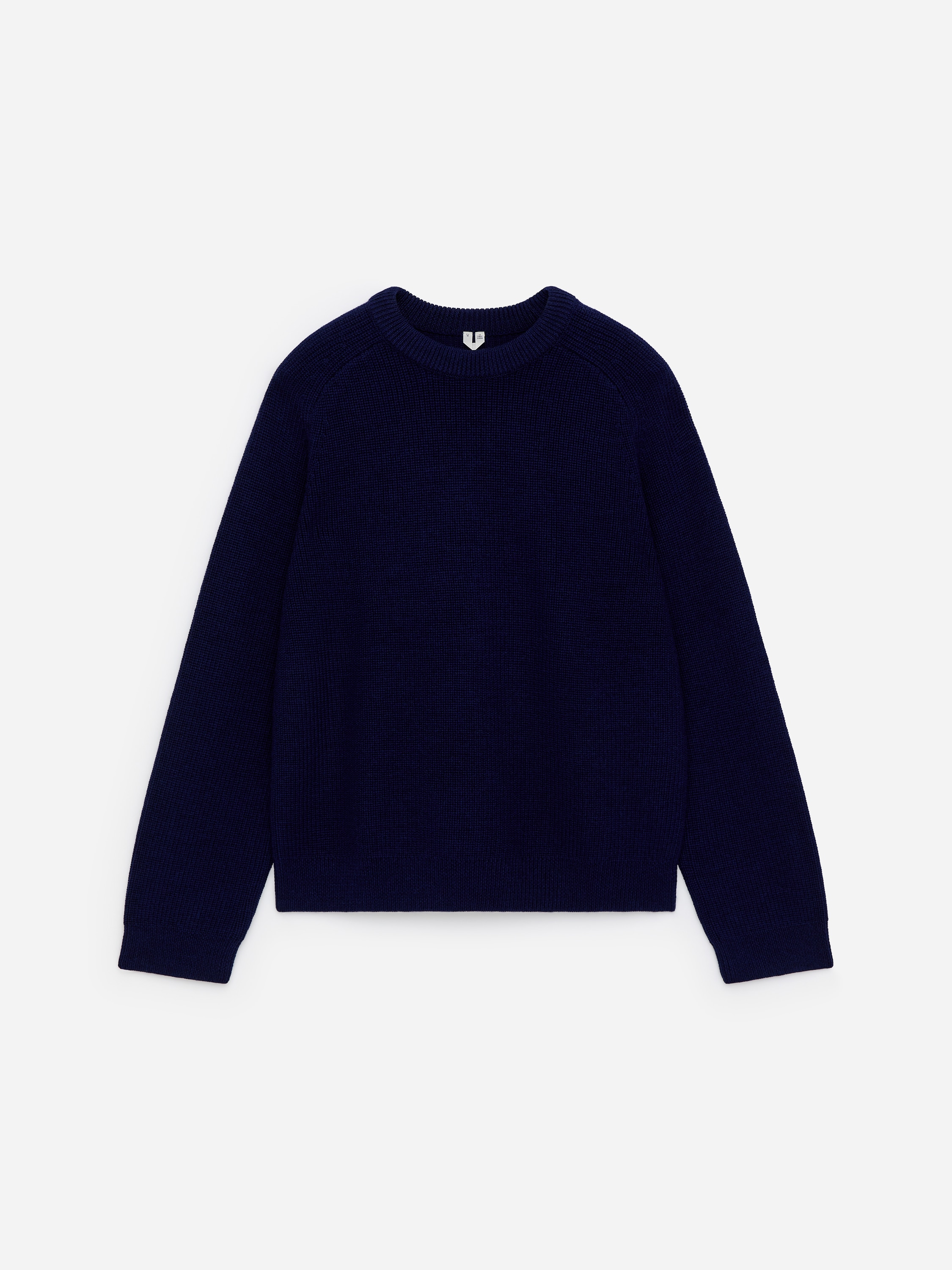 Pull décontracté en laine - Bleu foncé