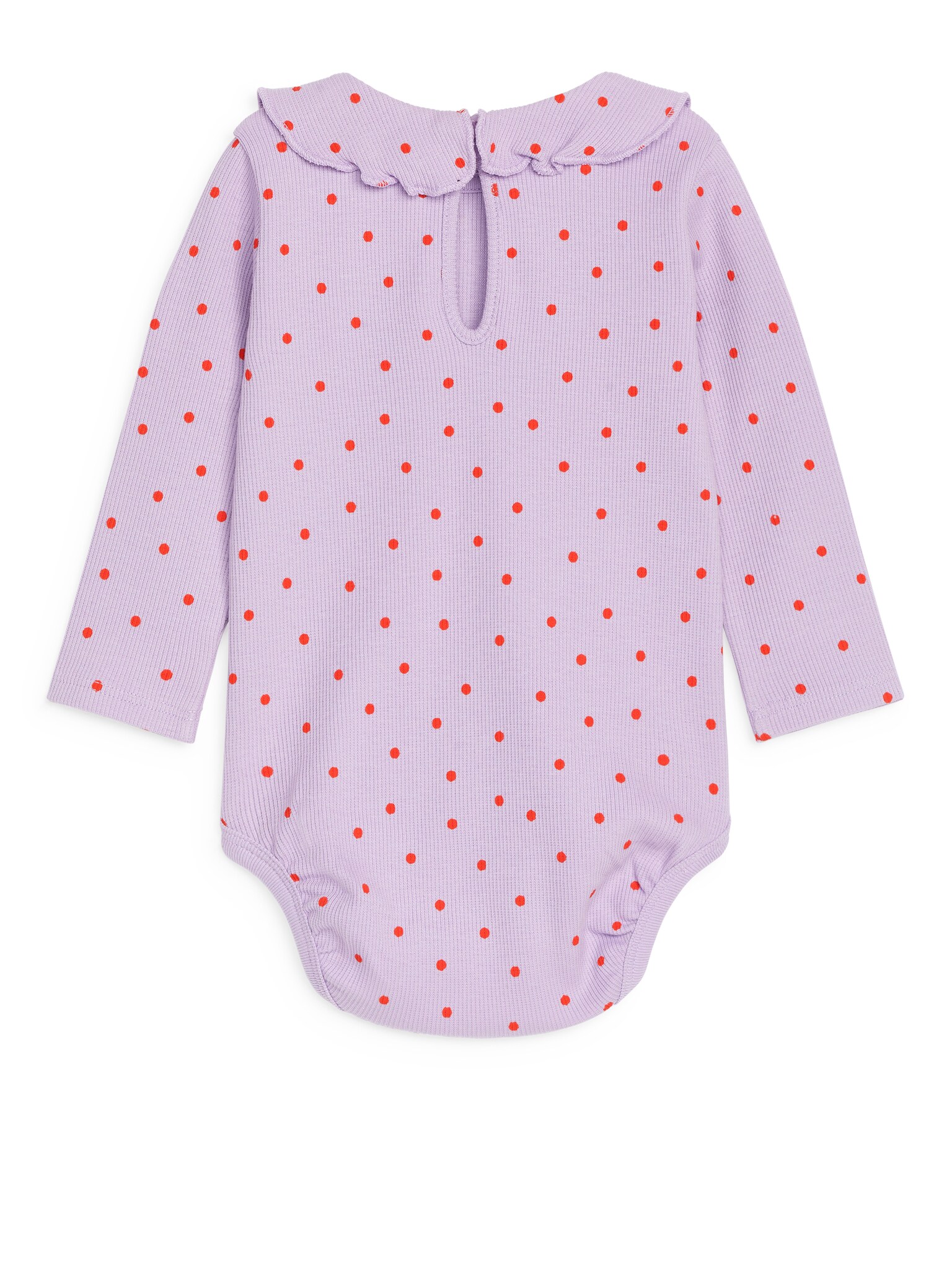 Frill Bodysuit - Lilac/Red - 2