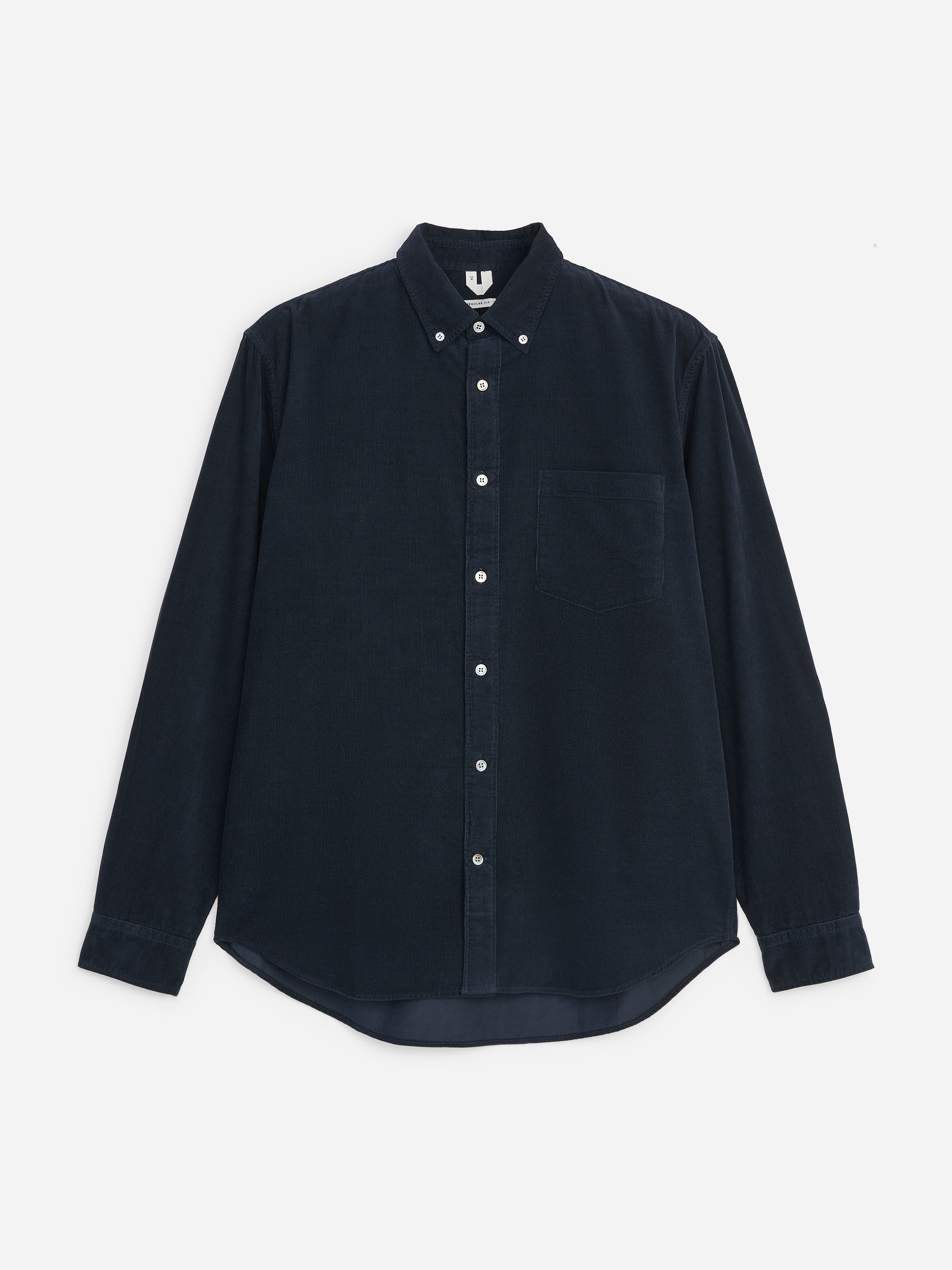 Needlecord Cotton Shirt-#2B2C32-20883