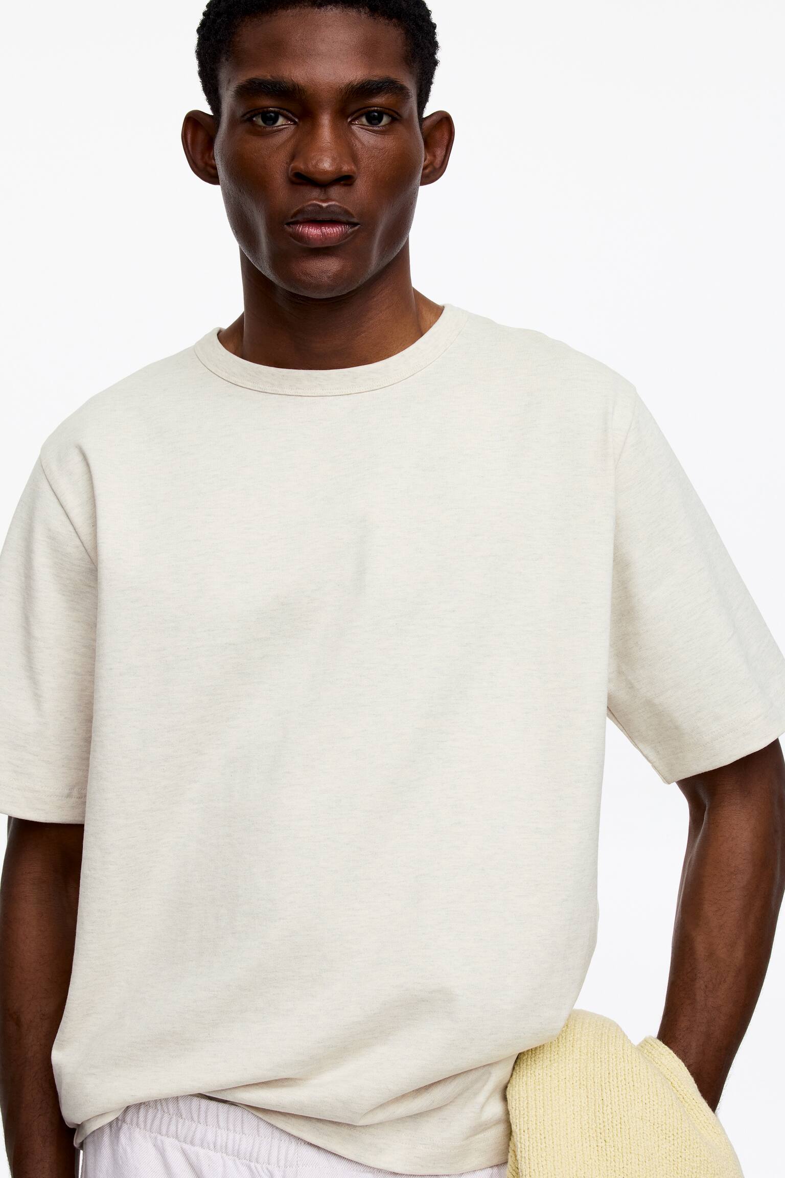 T-shirt oversize da 270 GSM - Beige/Bianco/Blu scuro/Grigio scuro/Verde/Nero/Viola scuro - 6