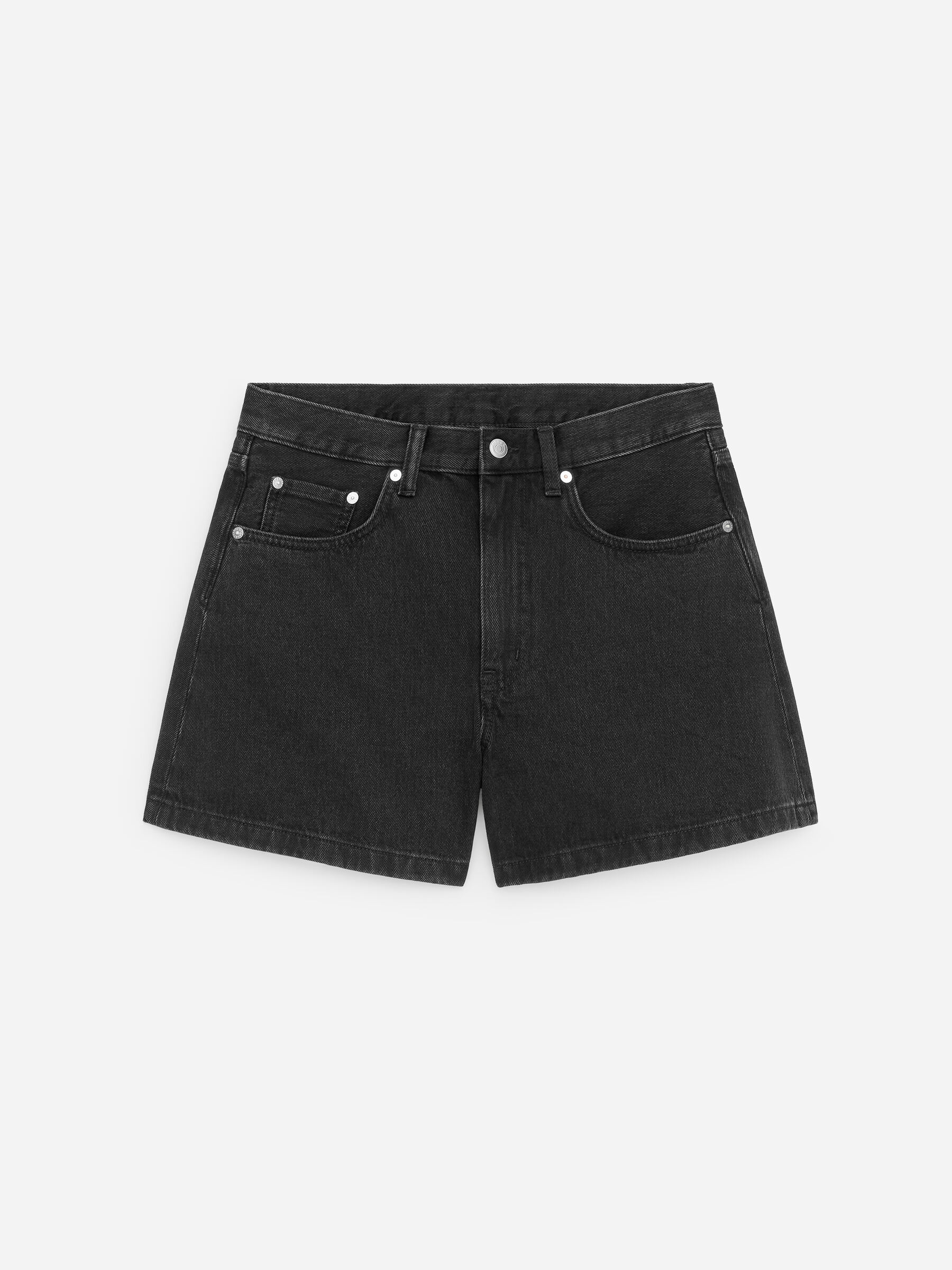 Denim Shorts - Black - Regular fit - Women - StillMedia/DescriptiveStillLife - 1
