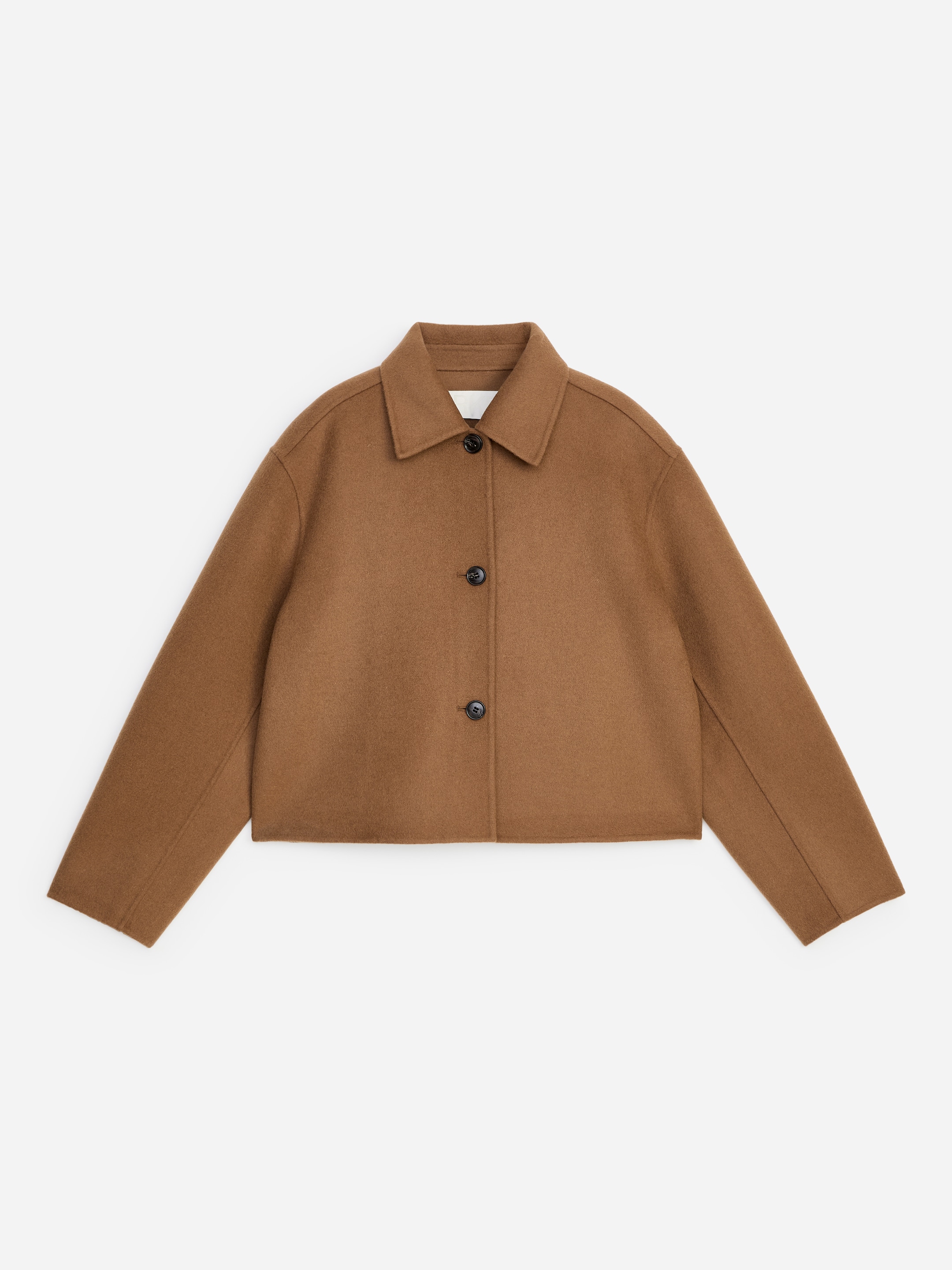 Doublé Wool-Blend Overshirt - Dark Beige - Regular fit - Women - StillMedia/DescriptiveStillLife - 1
