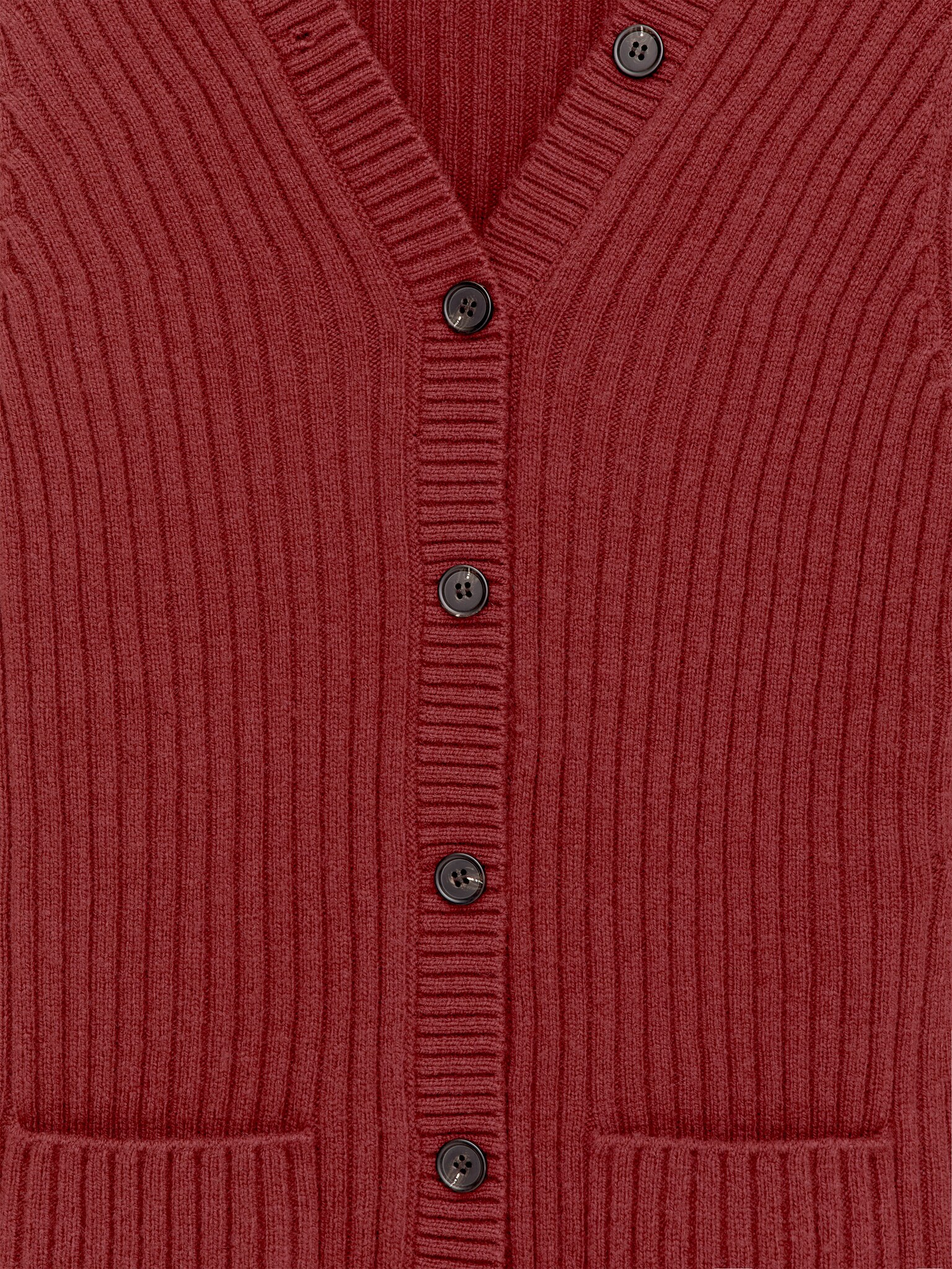 Cardigan a coste - Bordeaux/Blu scuro - 6