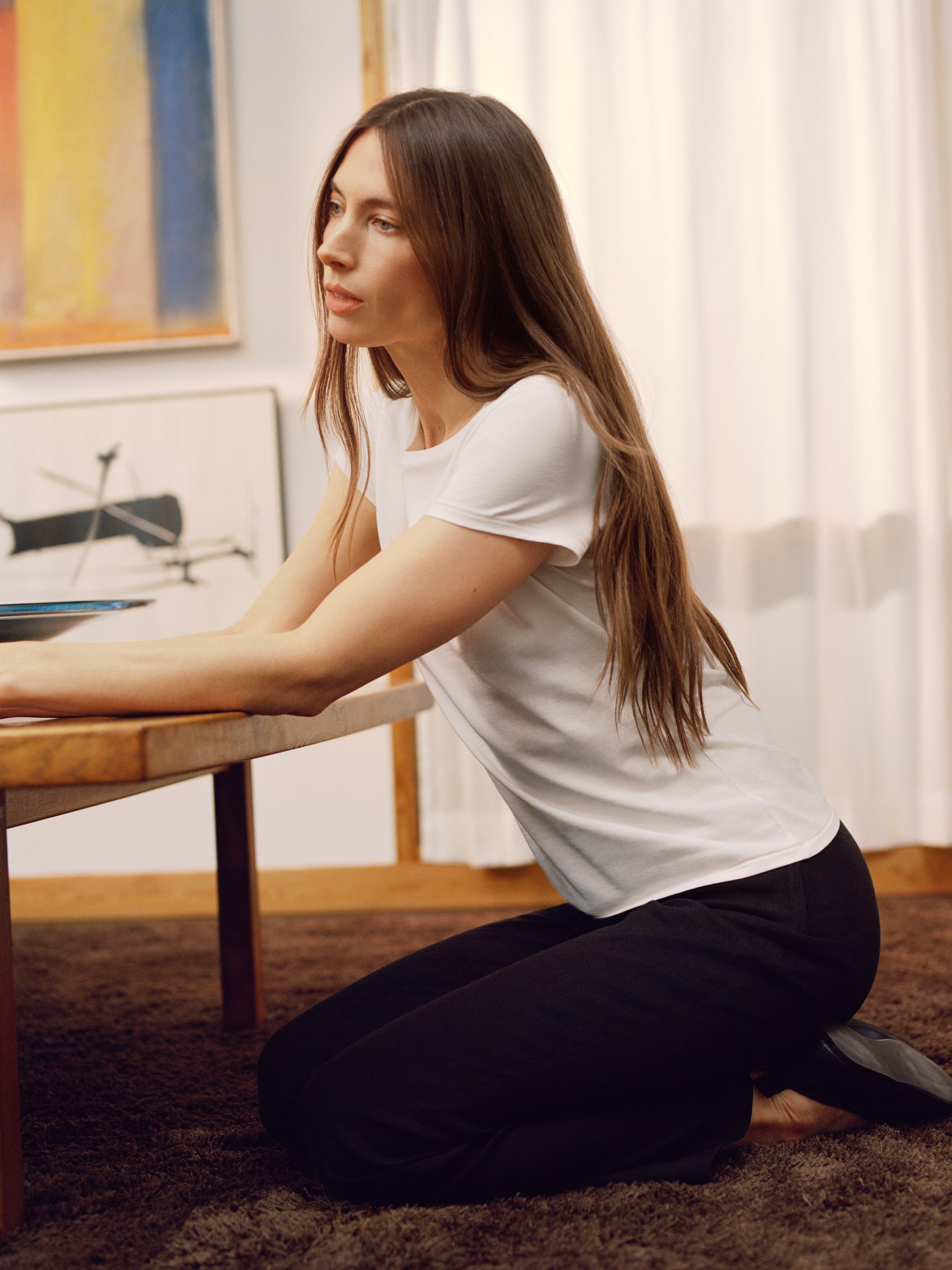 Slim Cap-Sleeve T-Shirt - White - Slim fit - Women - StillMedia/Environmental - 1