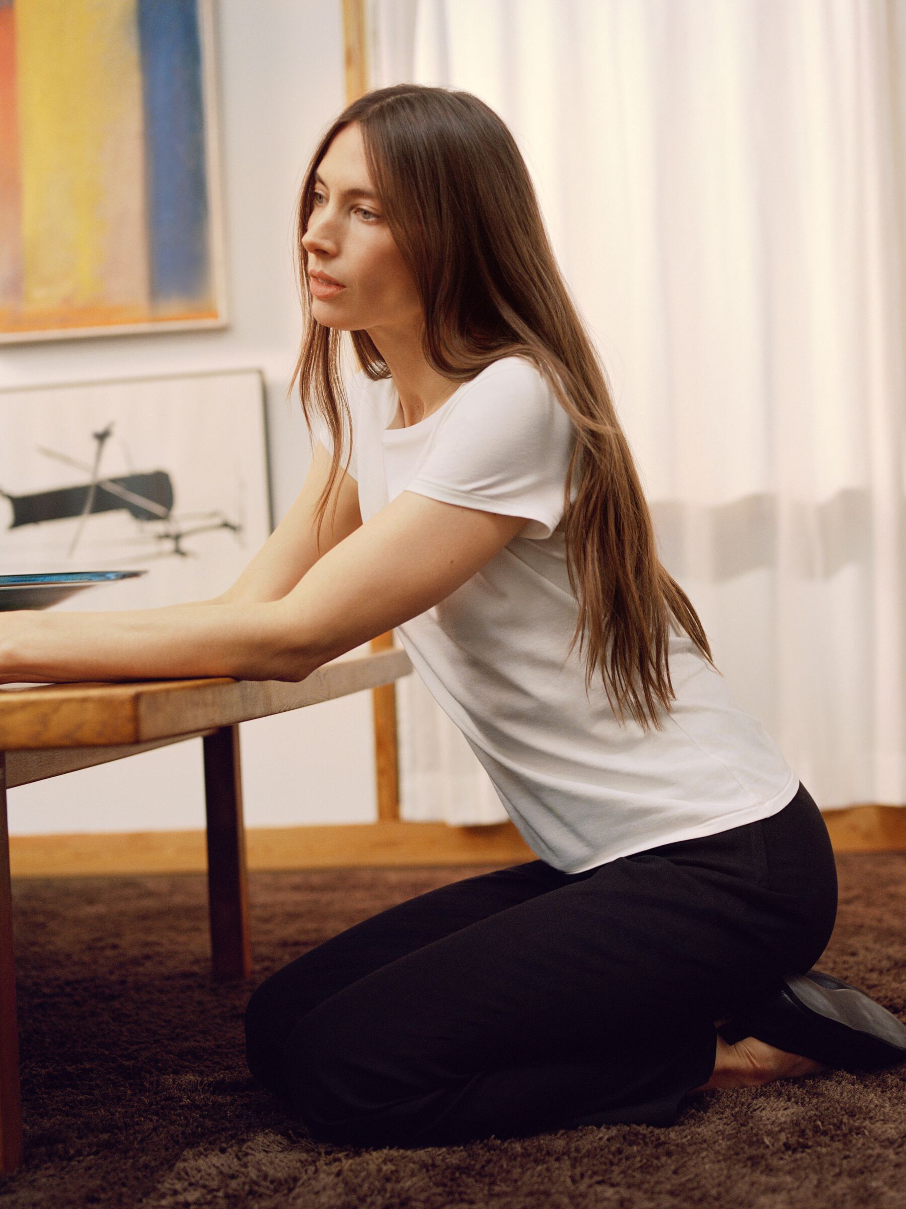 Slim Cap-Sleeve T-Shirt - White - Slim fit - Women - StillMedia/Environmental - 1