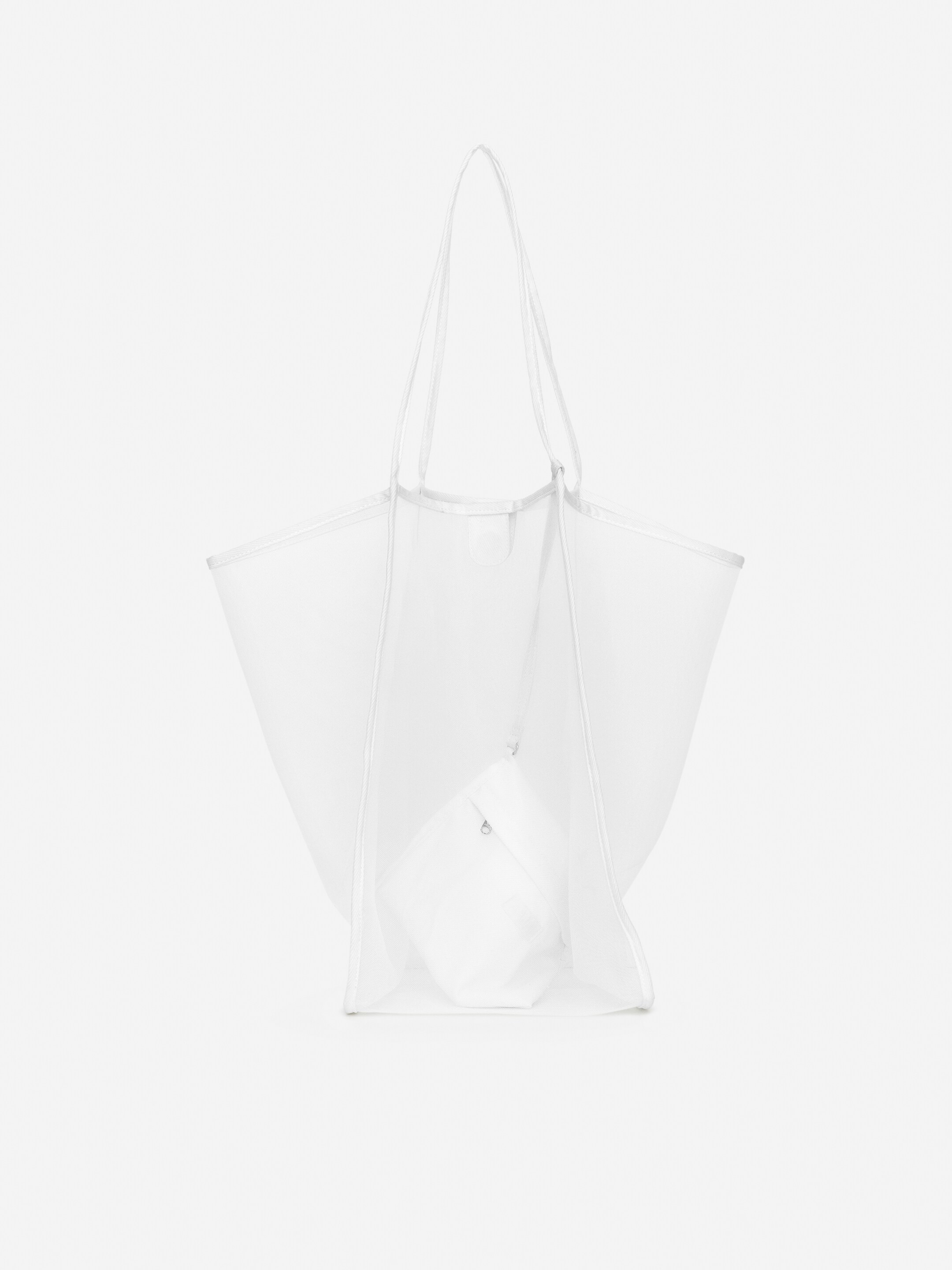Ver imagen más grande: Bolso tote de malla - Blanco - MUJER | H&M ES 3