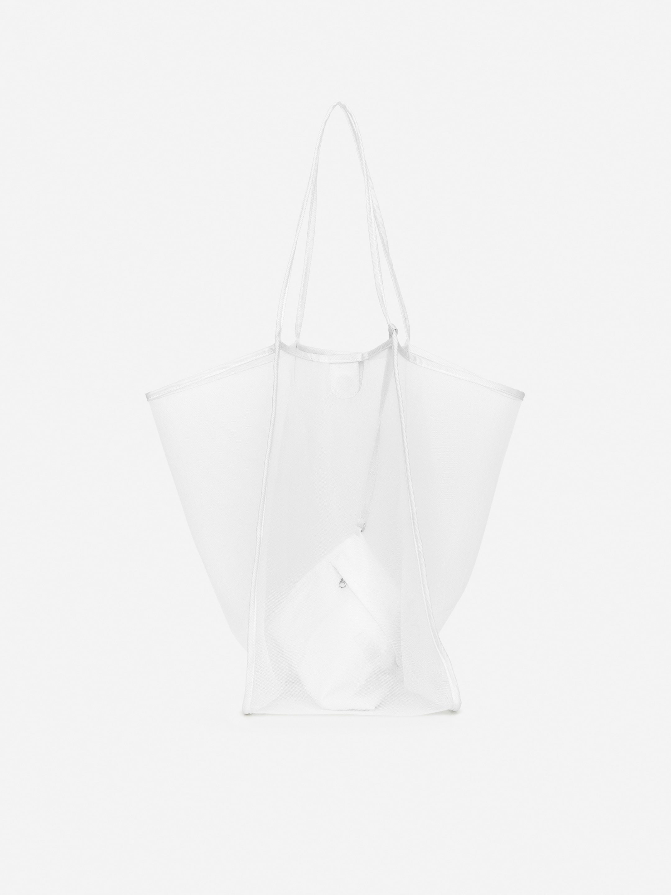 Mesh Tote-#FFFFFF-14847