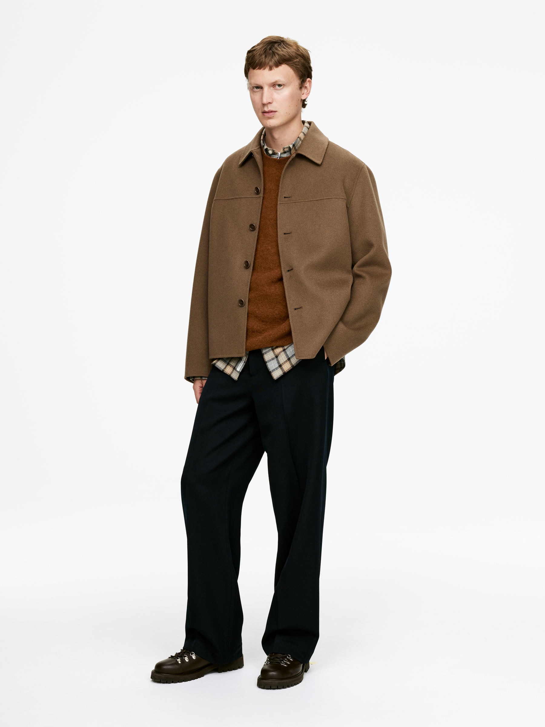 Alpaca-Wool Blend Vest - Rust - Regular fit - Men - StillMedia/Lookbook - 5