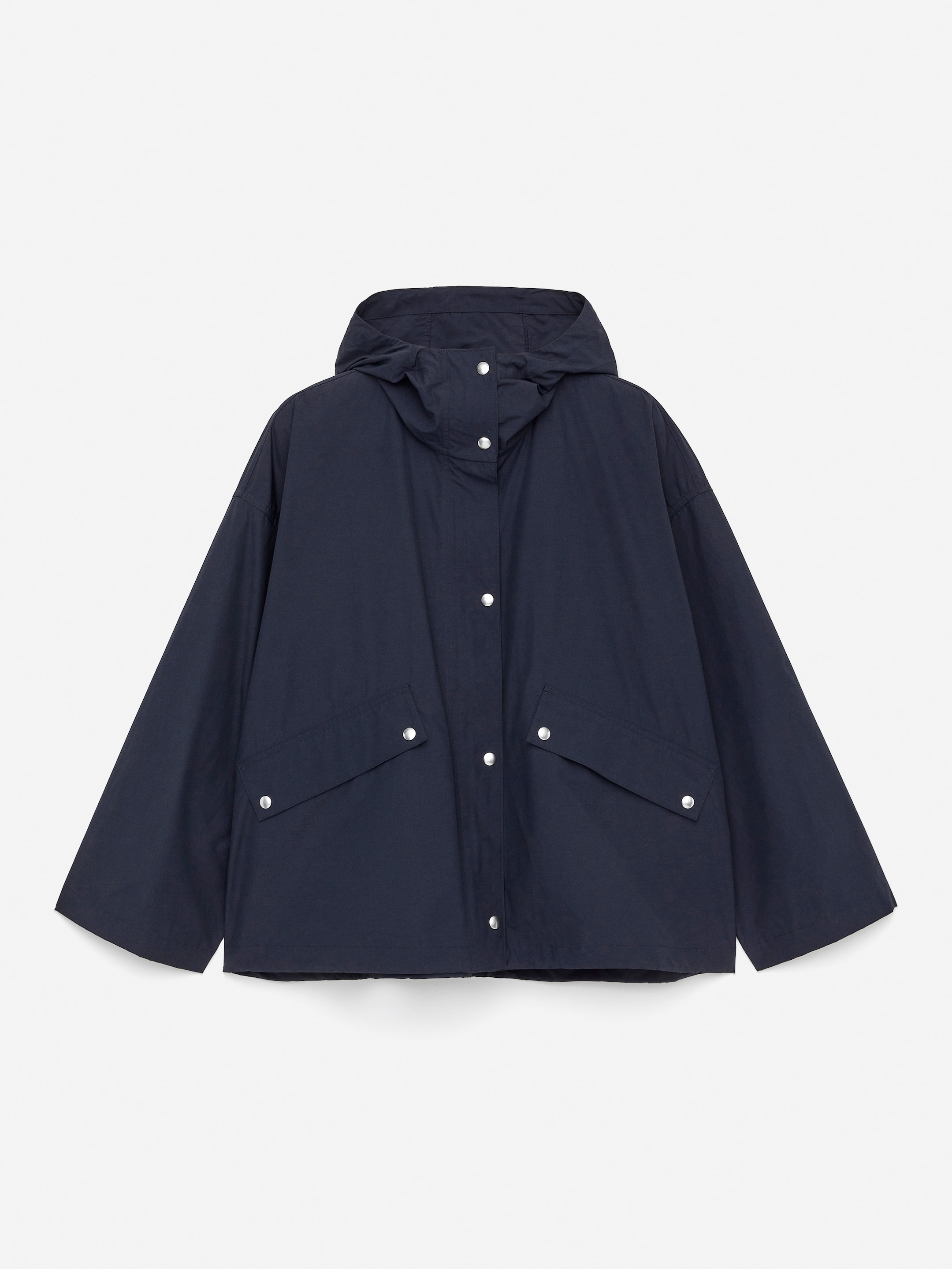 Cotton-Blend Parka-#40424E-14815
