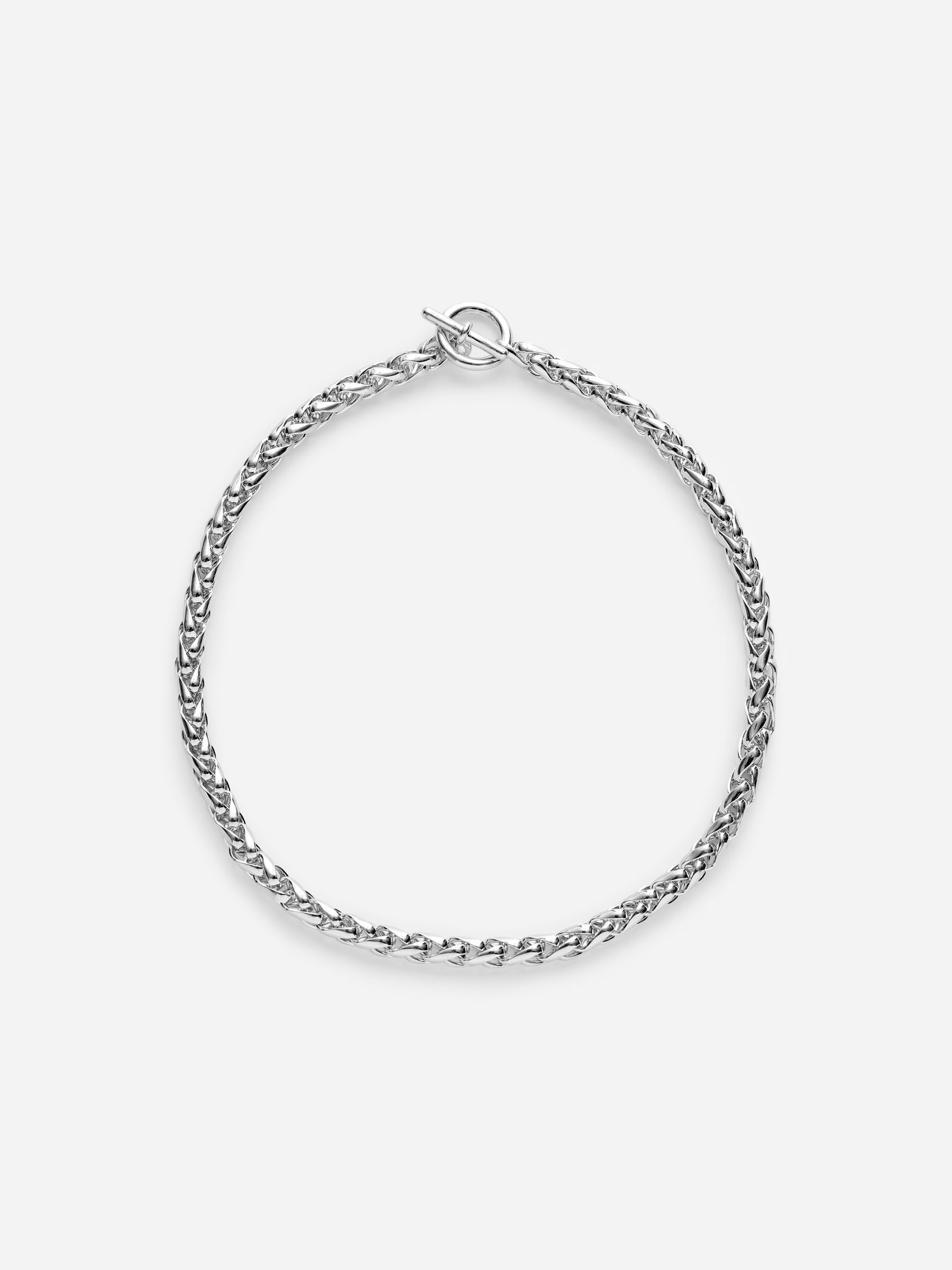 Versilberte Kordelkette-#DFDEDE-18042