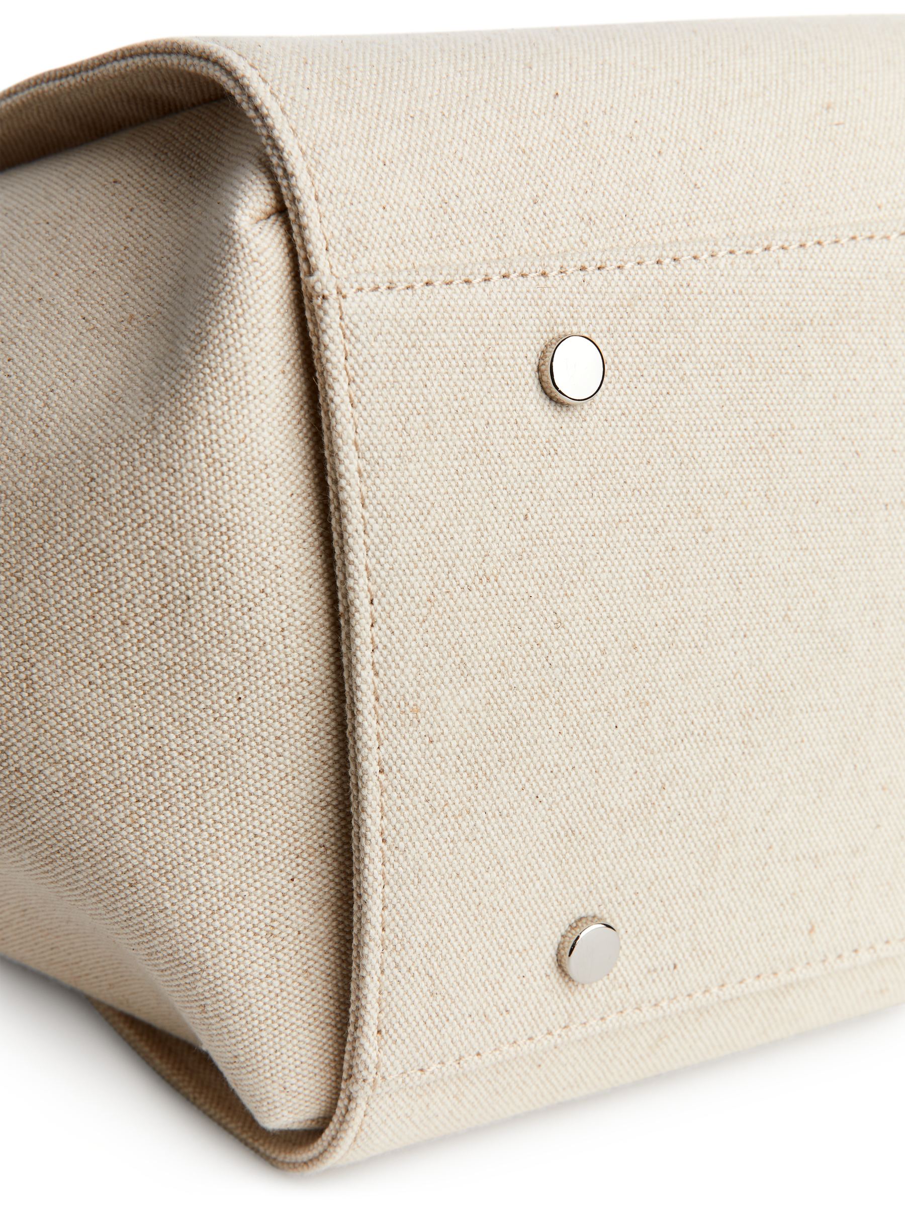 Leinentasche mit Lederbesatz - Off-White - Damen - StillMedia/DescriptiveDetail - 1