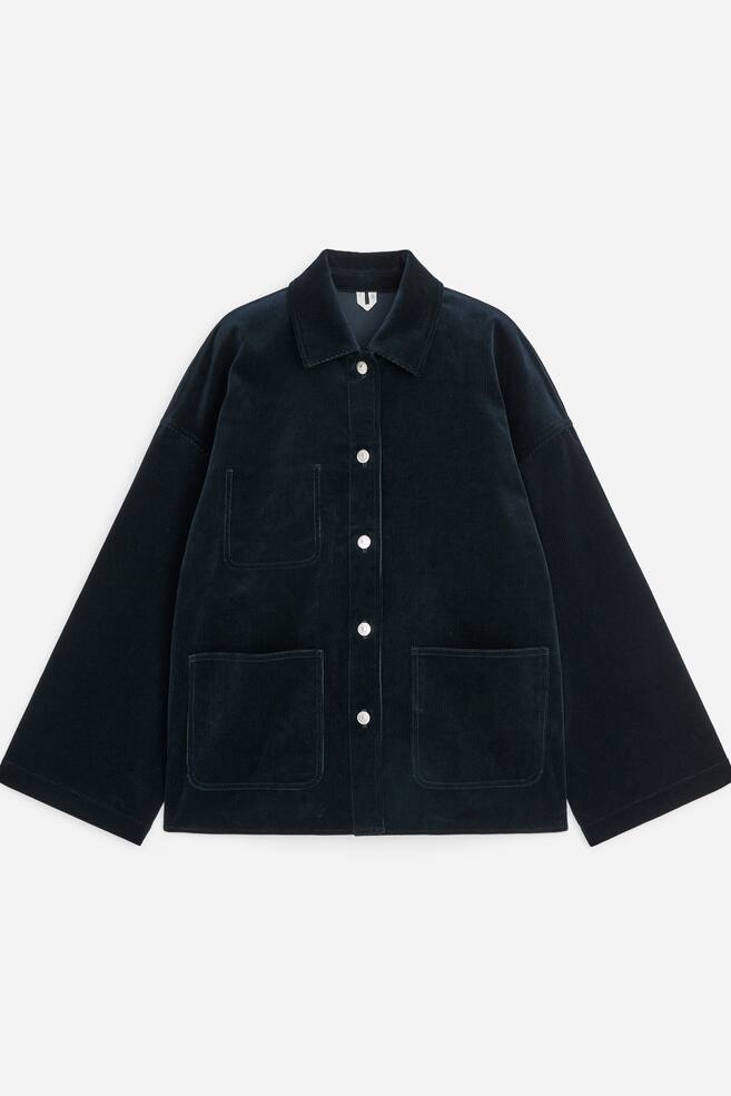 Relaxed Corduroy Overshirt - Dark Blue/Dark Mole - 1
